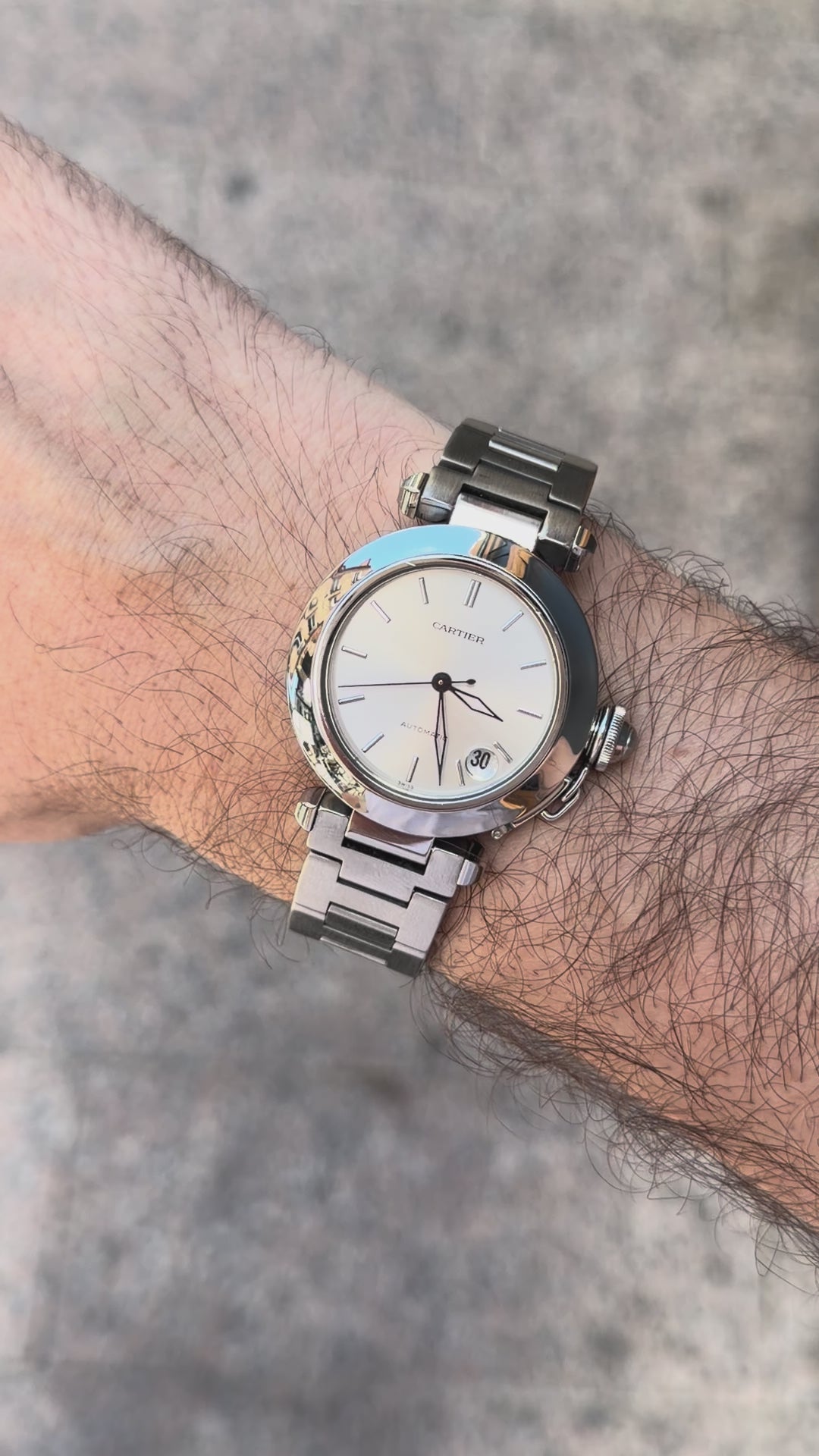 Cartier Pasha C 35mm Stainless Steel — Automatic Date (2000s