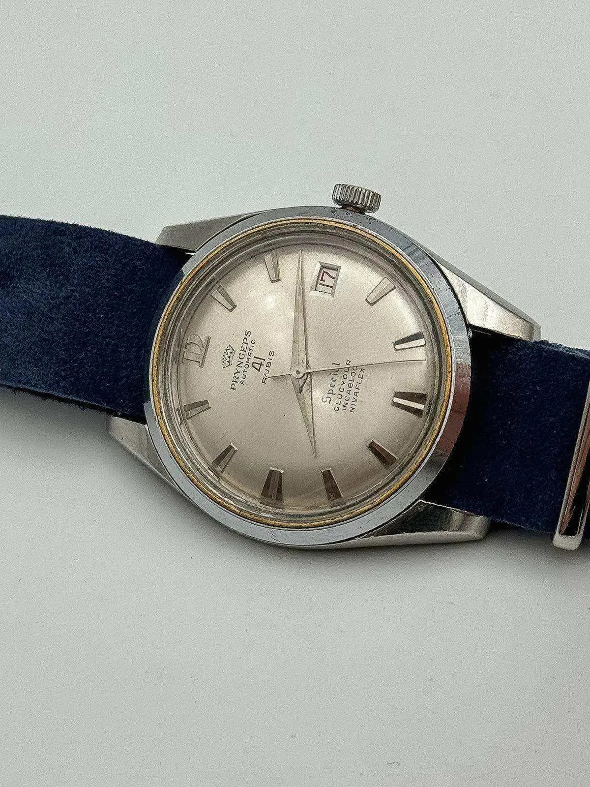 Pryngeps - Special Silver Dial - 1970s - Atelier Victor Paris - Vintage Watch Shop Dubai
