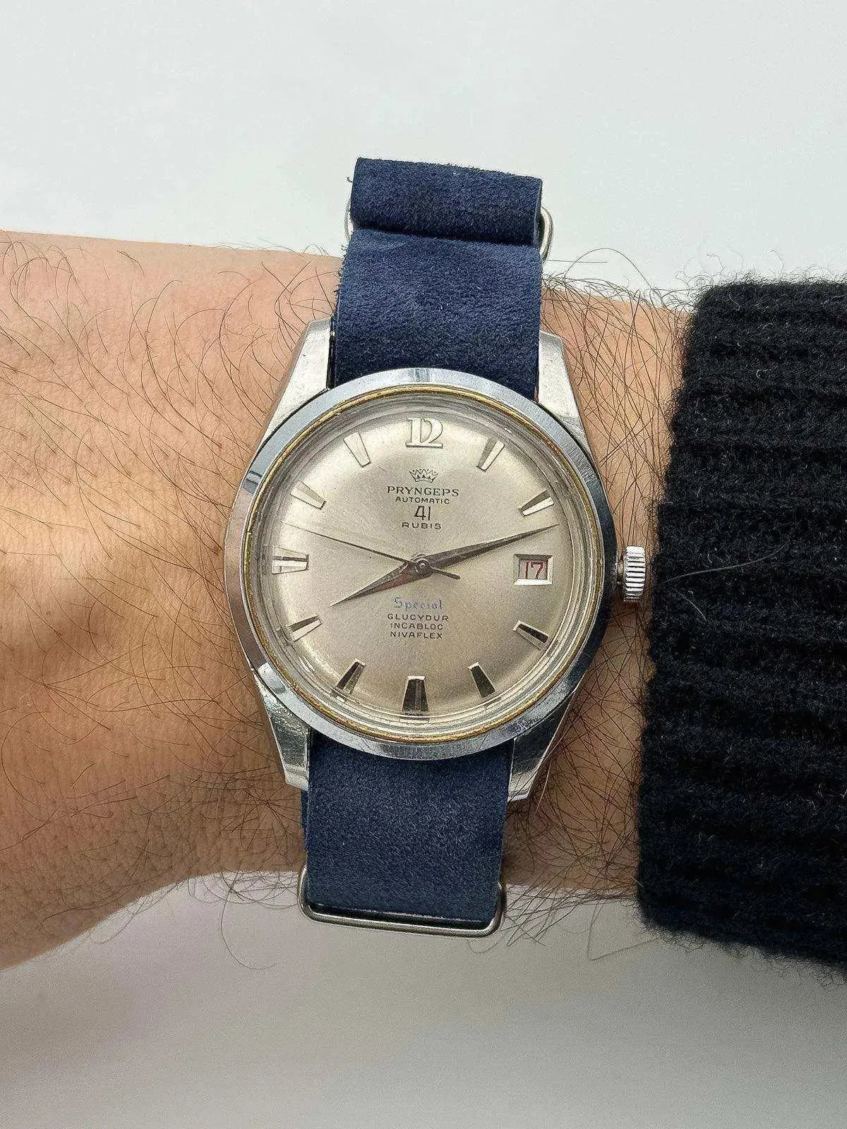 Pryngeps - Special Silver Dial - 1970s - Atelier Victor Paris - Vintage Watch Shop Dubai