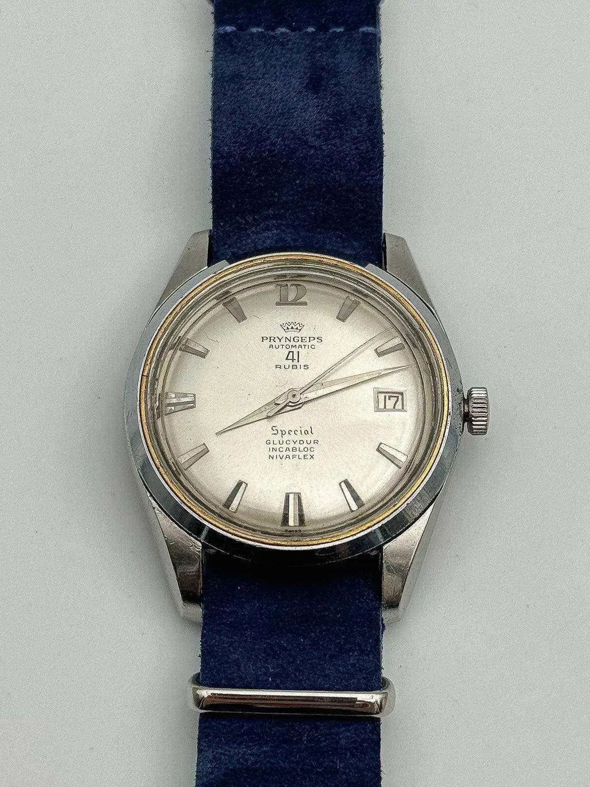 Pryngeps - Special Silver Dial - 1970s - Atelier Victor Paris - Vintage Watch Shop Dubai