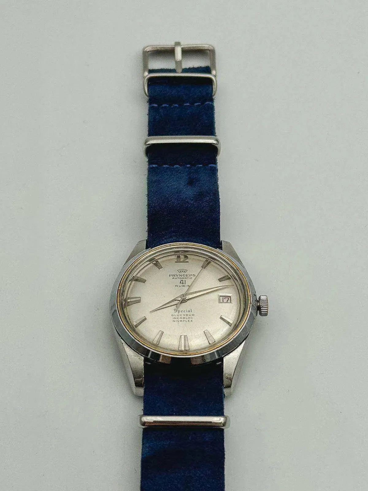 Pryngeps - Special Silver Dial - 1970s - Atelier Victor Paris - Vintage Watch Shop Dubai