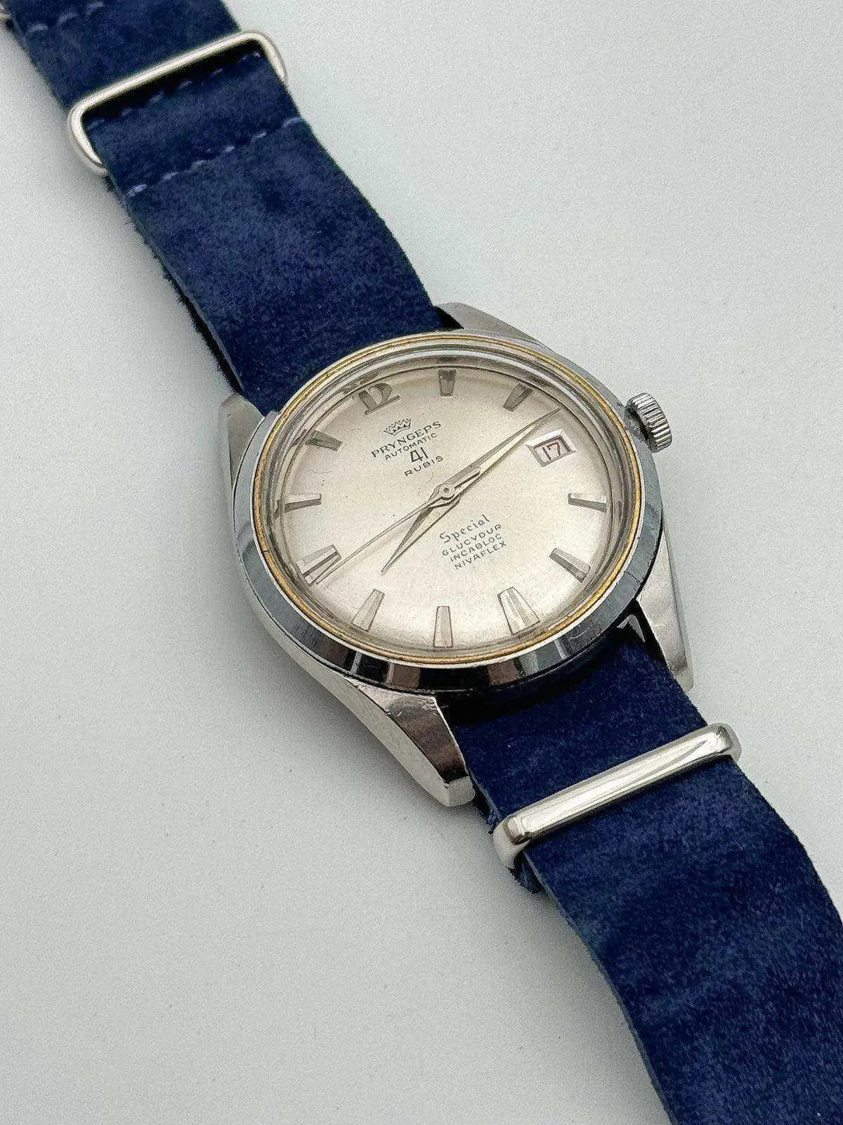 Pryngeps - Special Silver Dial - 1970s - Atelier Victor Paris - Vintage Watch Shop Dubai