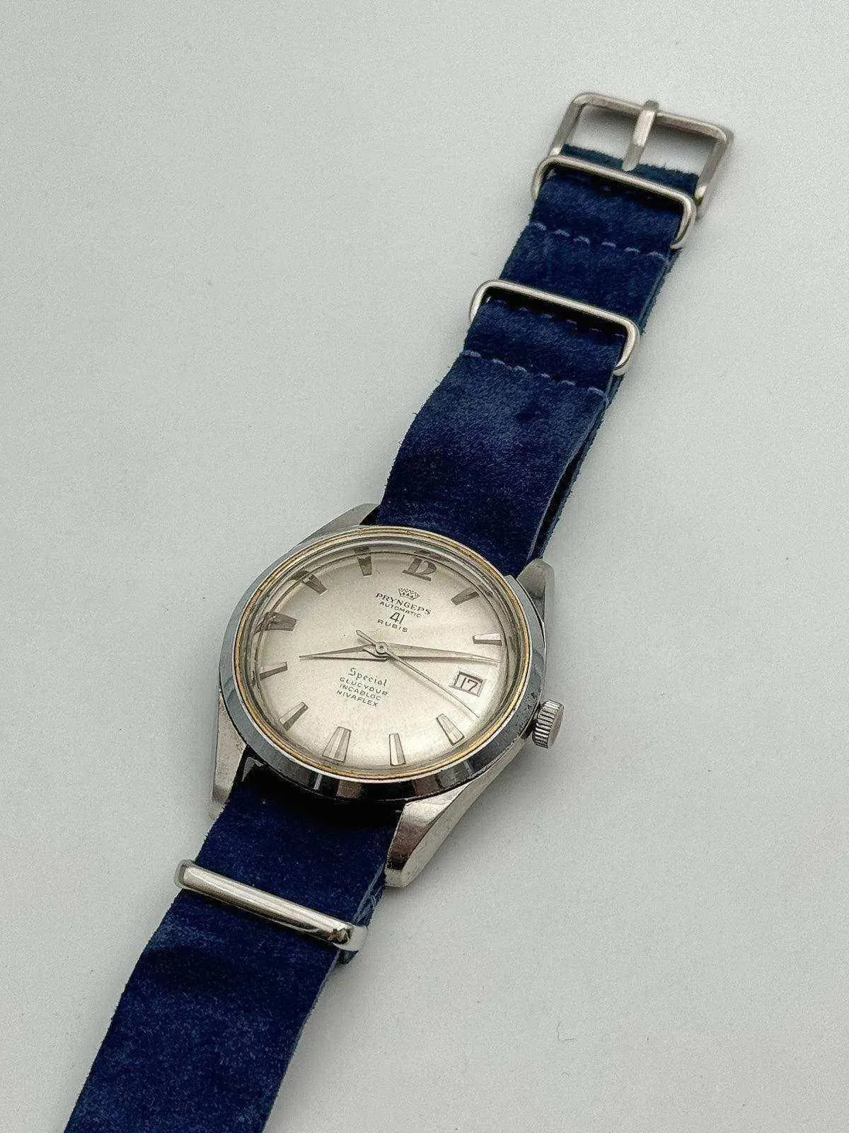 Pryngeps - Special Silver Dial - 1970s - Atelier Victor Paris - Vintage Watch Shop Dubai