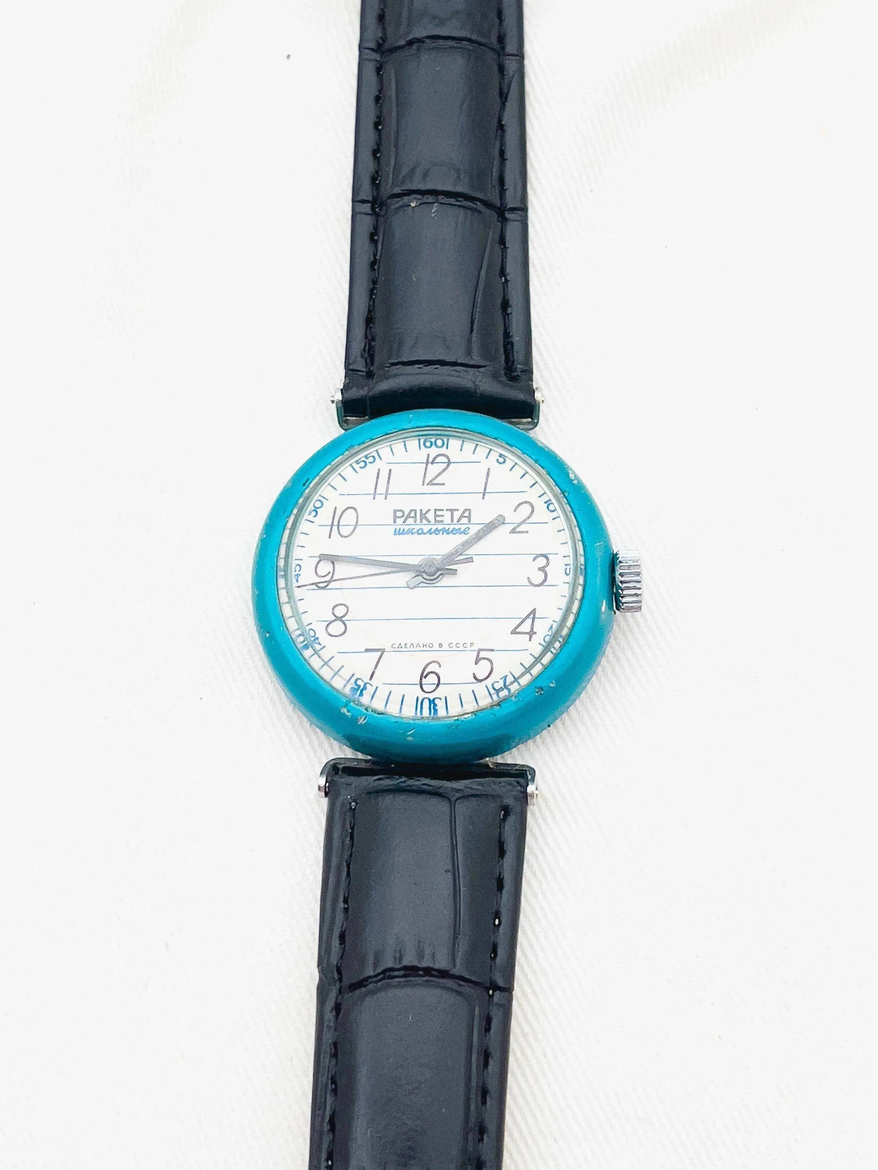 Raketa - Blue Bubble - 1970’s - Atelier Victor Paris - Vintage Watch Shop Dubai