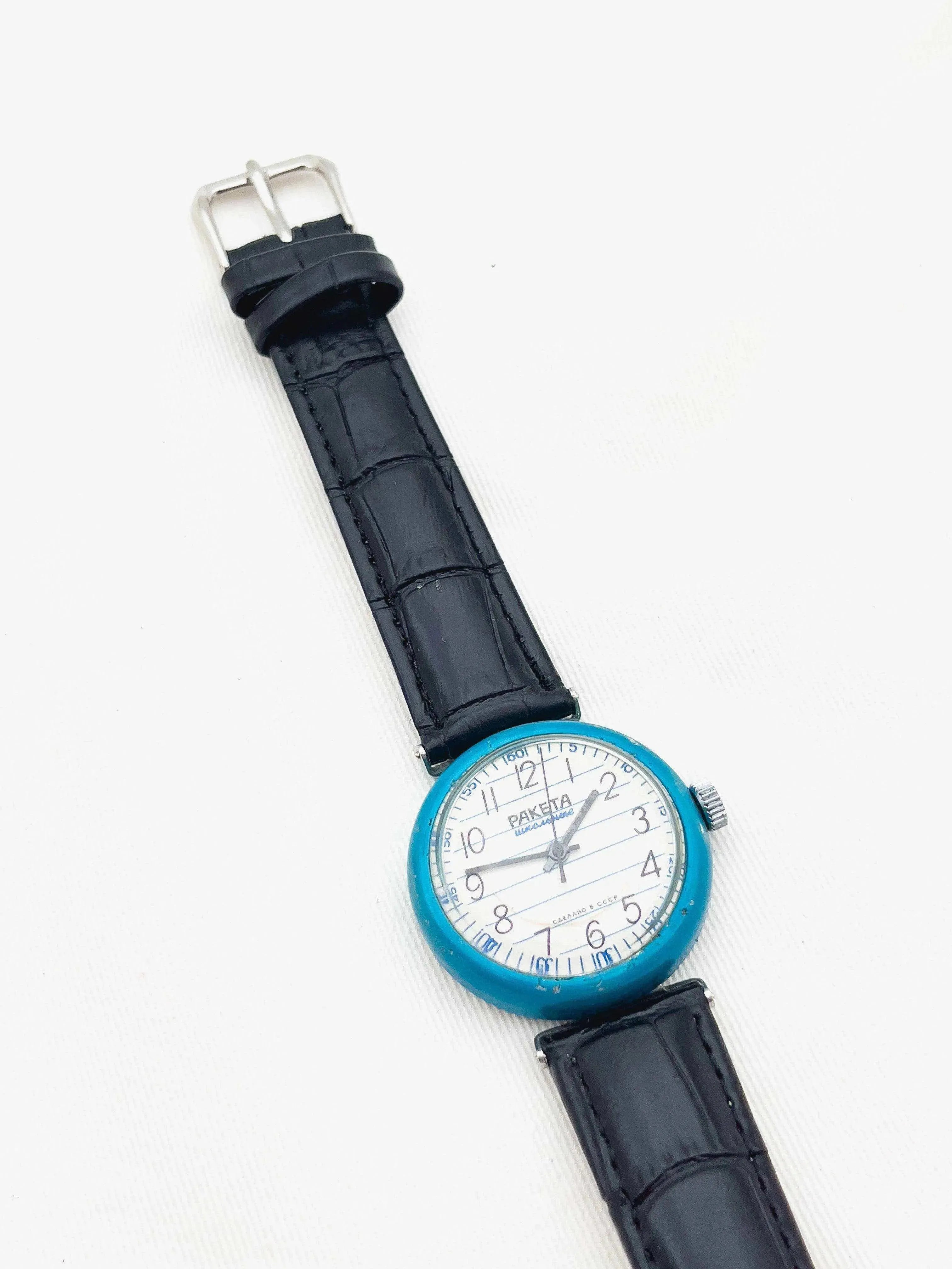 Raketa - Blue Bubble - 1970’s - Atelier Victor Paris - Vintage Watch Shop Dubai
