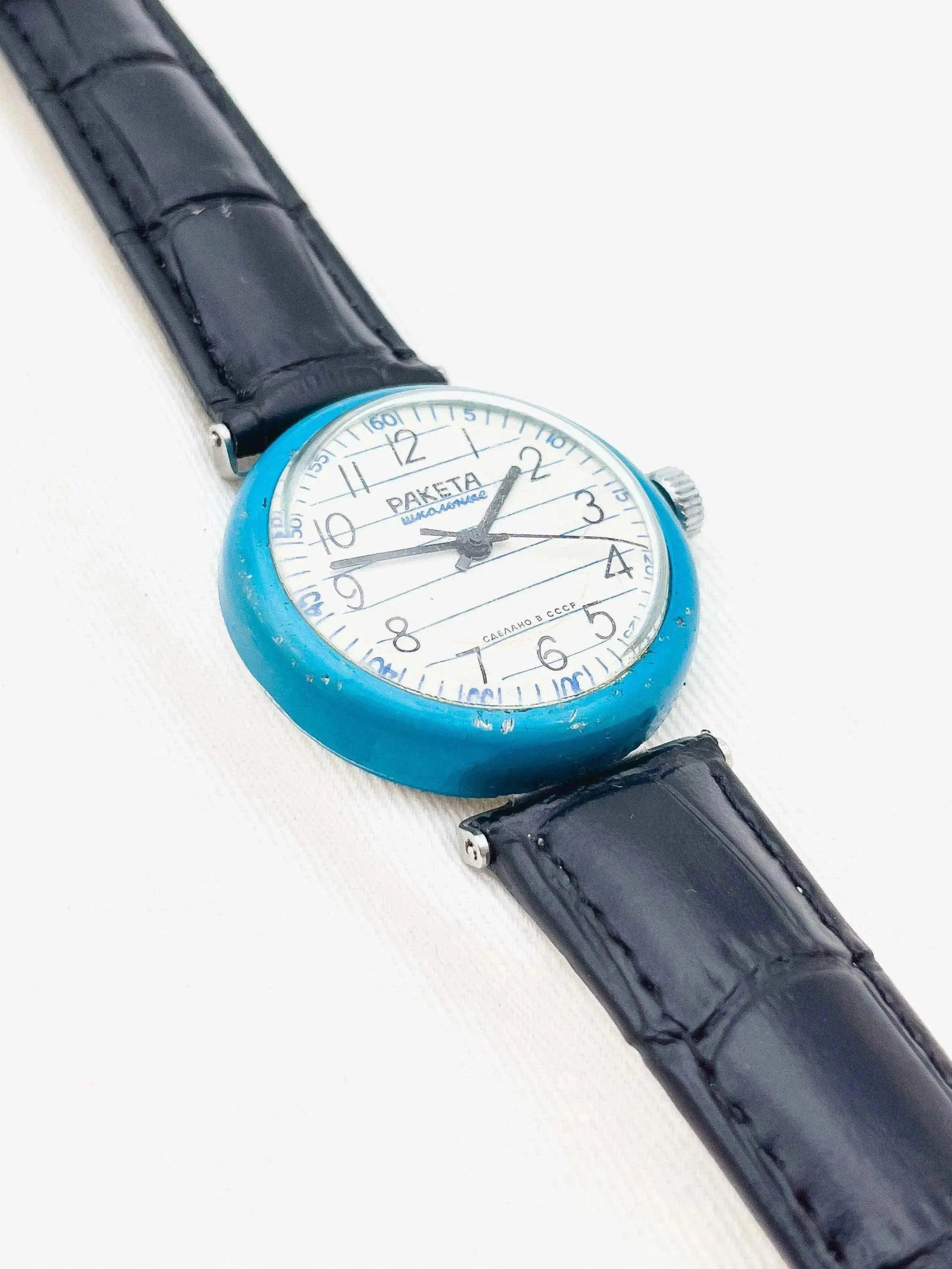 Raketa - Blue Bubble - 1970’s - Atelier Victor Paris - Vintage Watch Shop Dubai