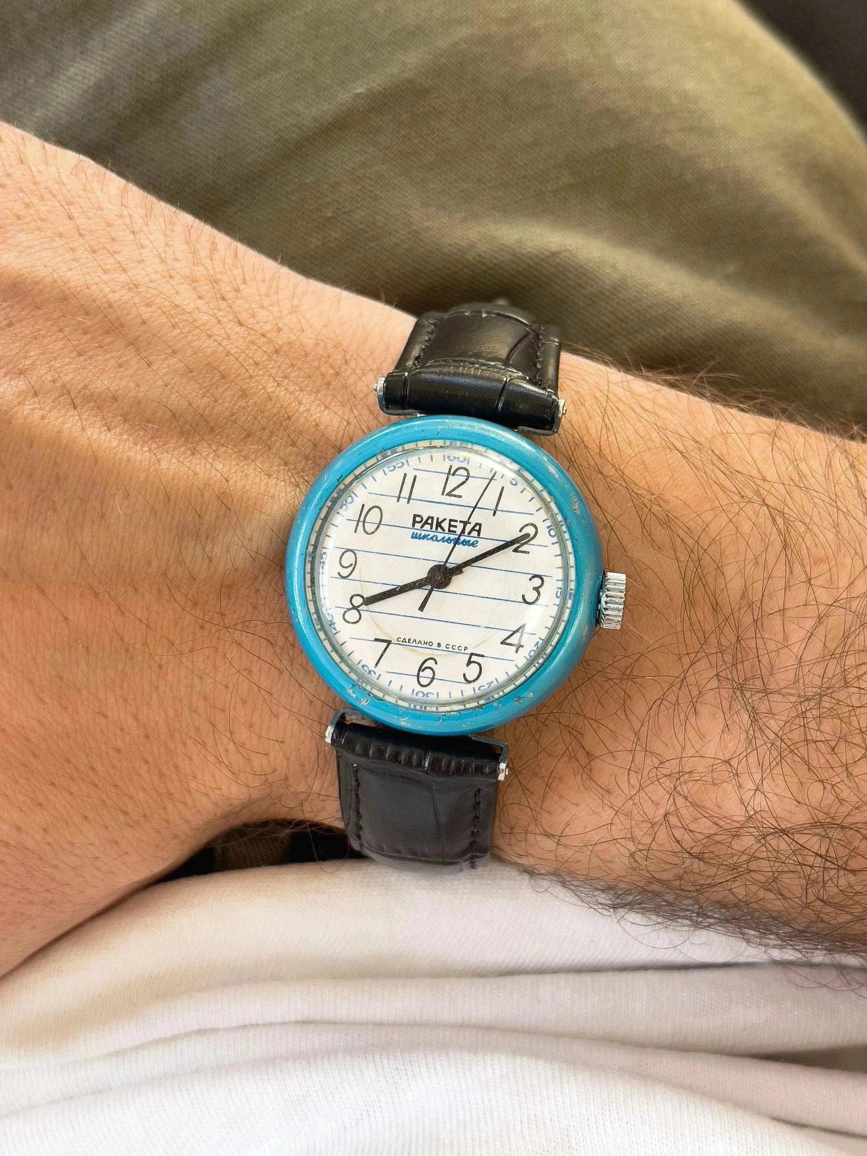 Raketa - Blue Bubble - 1970’s - Atelier Victor Paris - Vintage Watch Shop Dubai