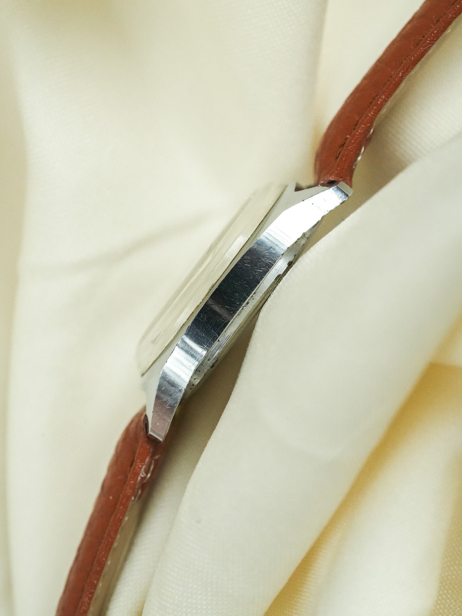 Raketa - Coussin Chrome Champagne Patiné - 1960s - Atelier Victor