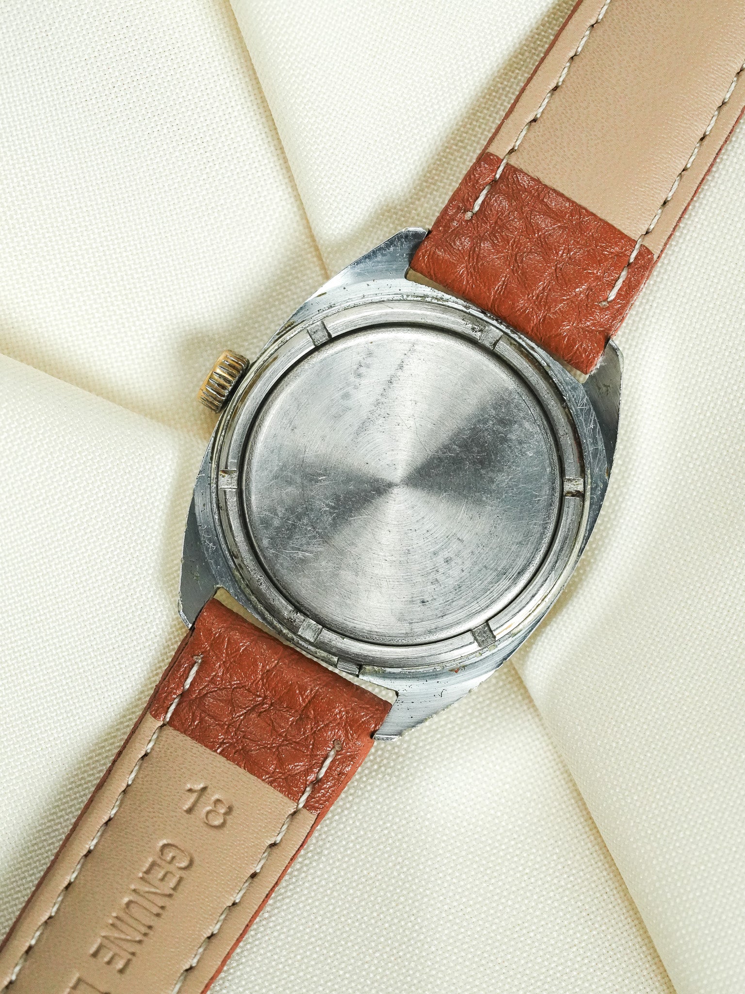 Raketa - Coussin Chrome Champagne Patiné - 1960s - Atelier Victor