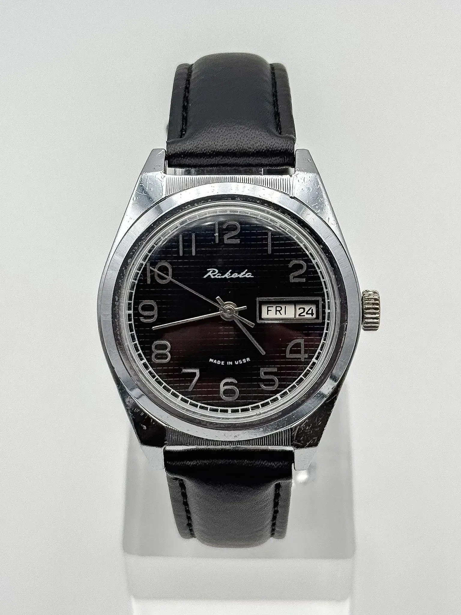 Raketa - Daydate Nid d'abeille Noir - 1970s - Atelier Victor