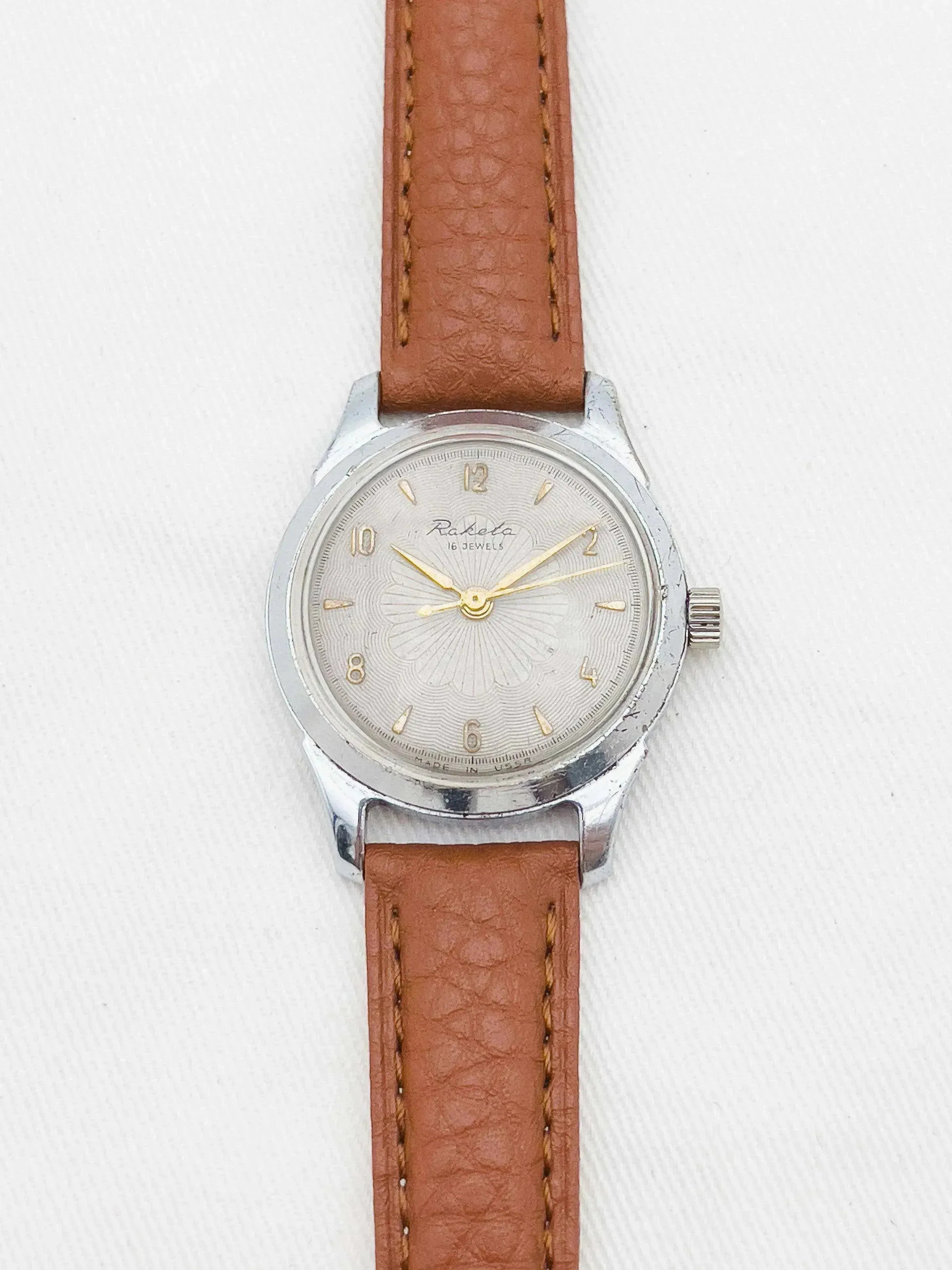 Raketa - Draw dial / Gold Index - 1970s - Atelier Victor