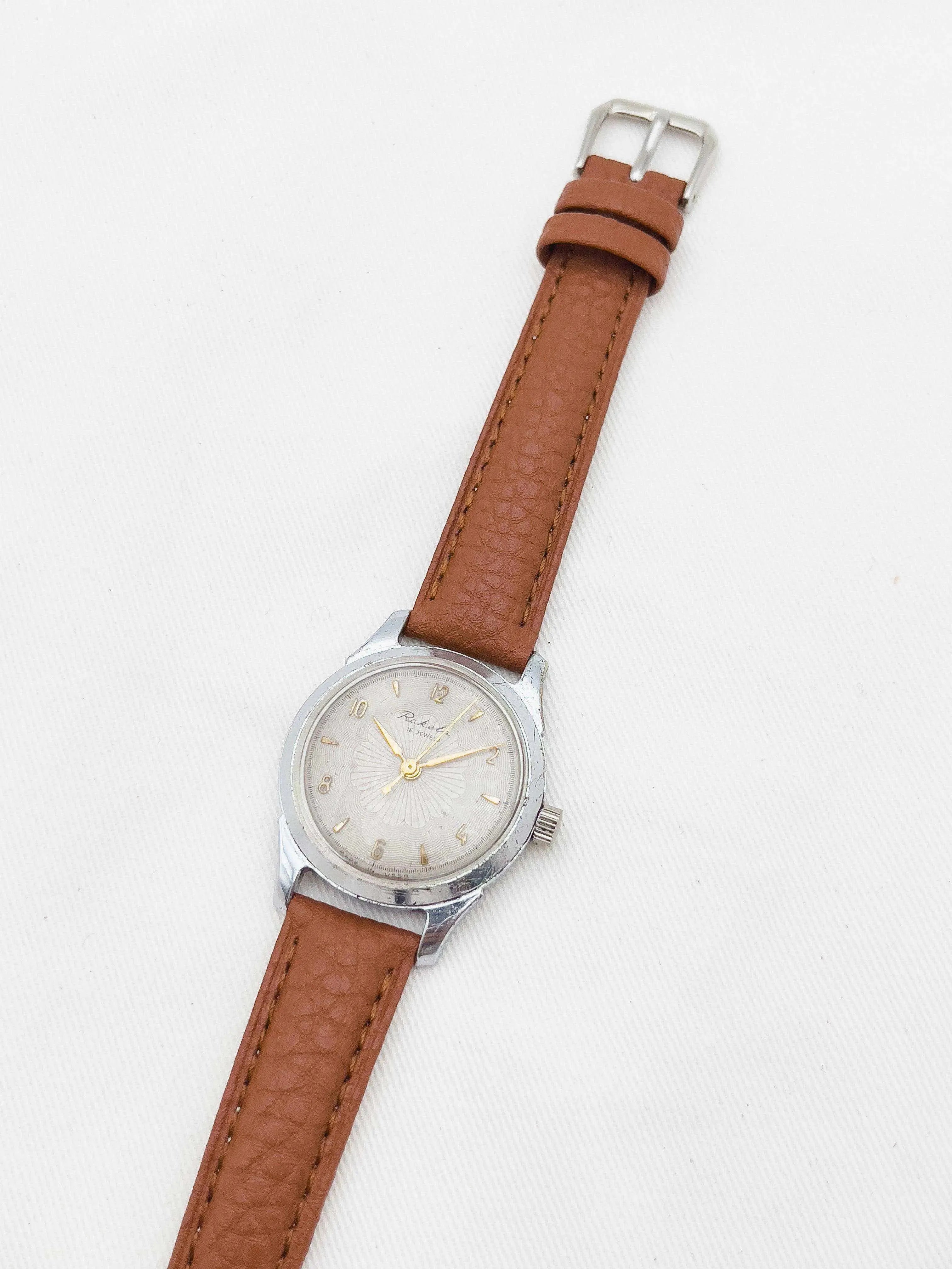 Raketa - Draw dial / Gold Index - 1970s - Atelier Victor Paris - Vintage Watch Shop Dubai