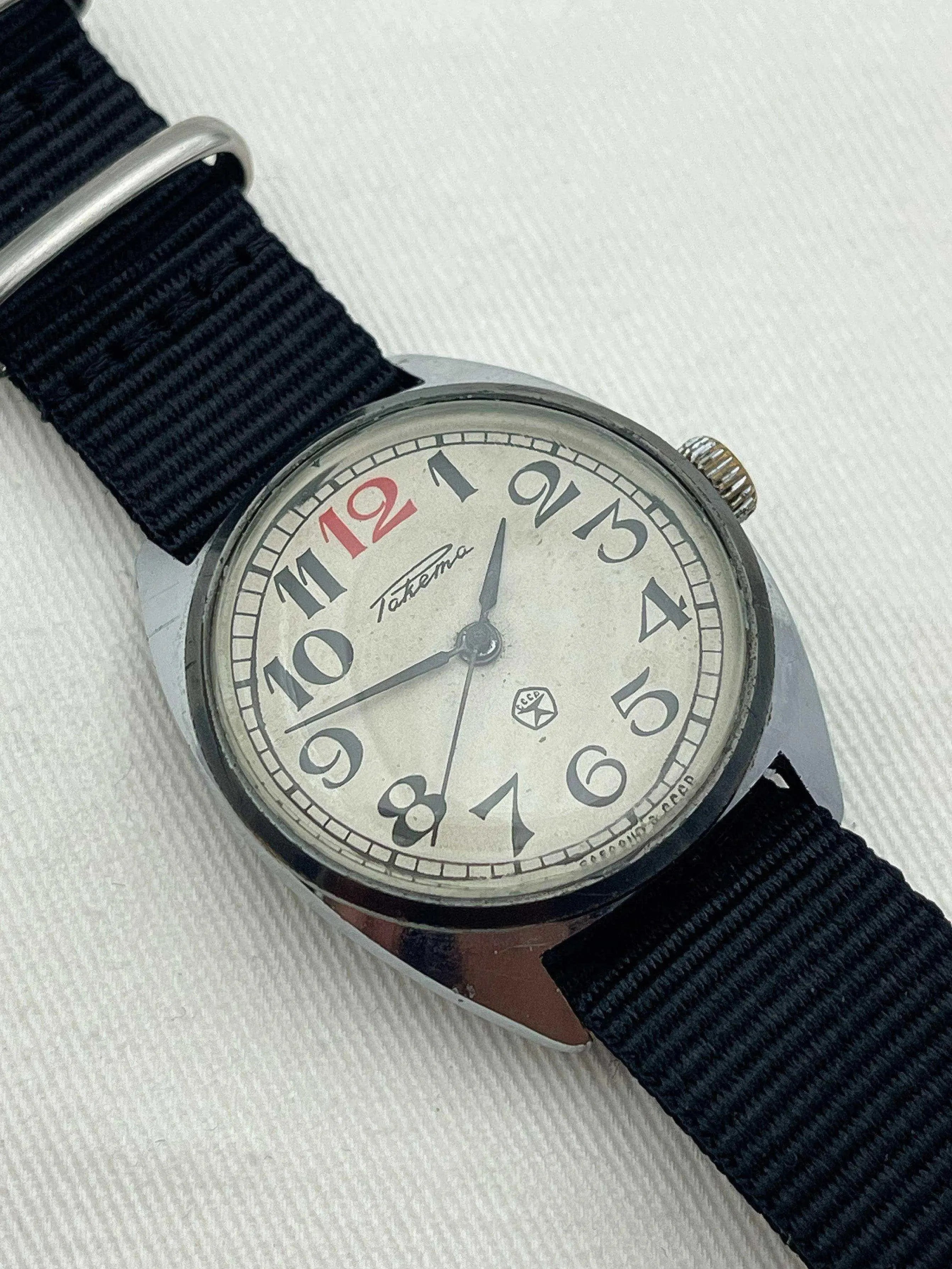 Raketa - Red Twelve - 1960s - Atelier Victor Paris - Vintage Watch Shop Dubai