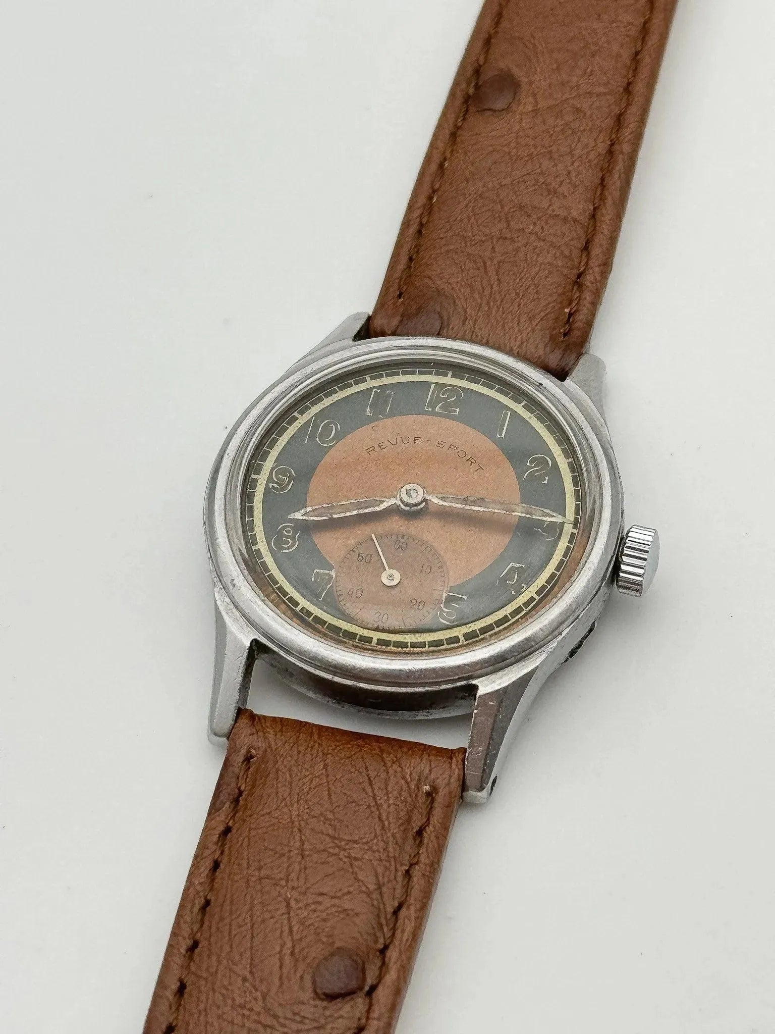 Revue Sport - Bronze Patine - 1950S - Atelier Victor Paris - Vintage Watch Shop Dubai