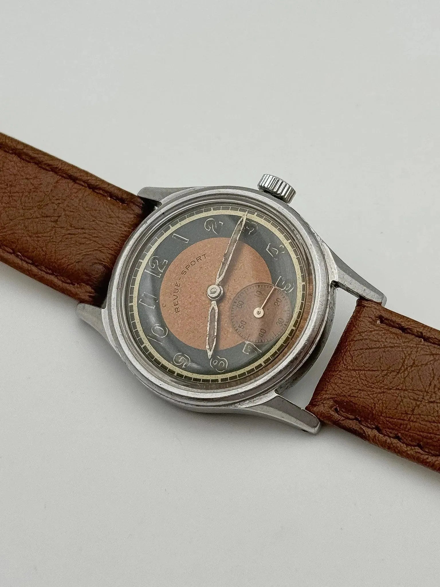 Revue Sport - Bronze Patine - 1950S - Atelier Victor Paris - Vintage Watch Shop Dubai