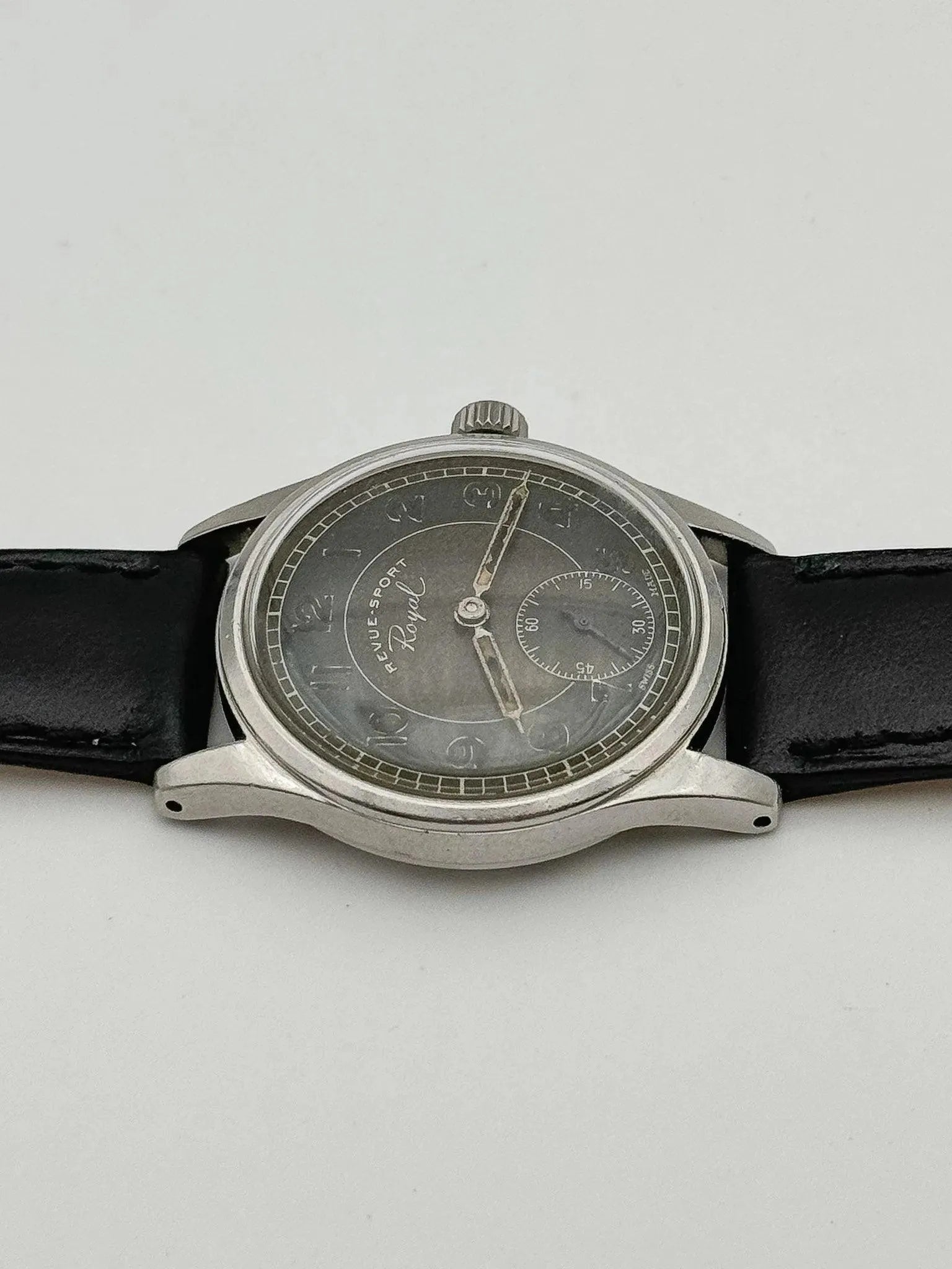 Revue Sport - Chocolat Patine - 1950s - Atelier Victor Paris - Vintage Watch Shop Dubai