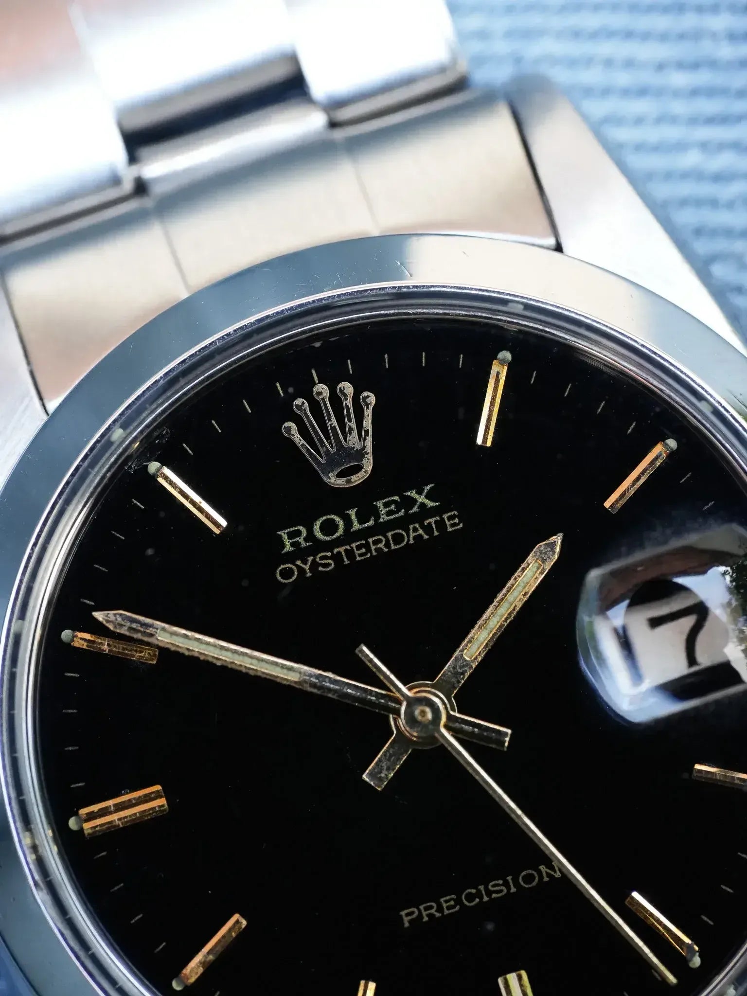 Rolex - 6694 Oysterdate Precision Date Noir Index Or - 1954 - Atelier Victor