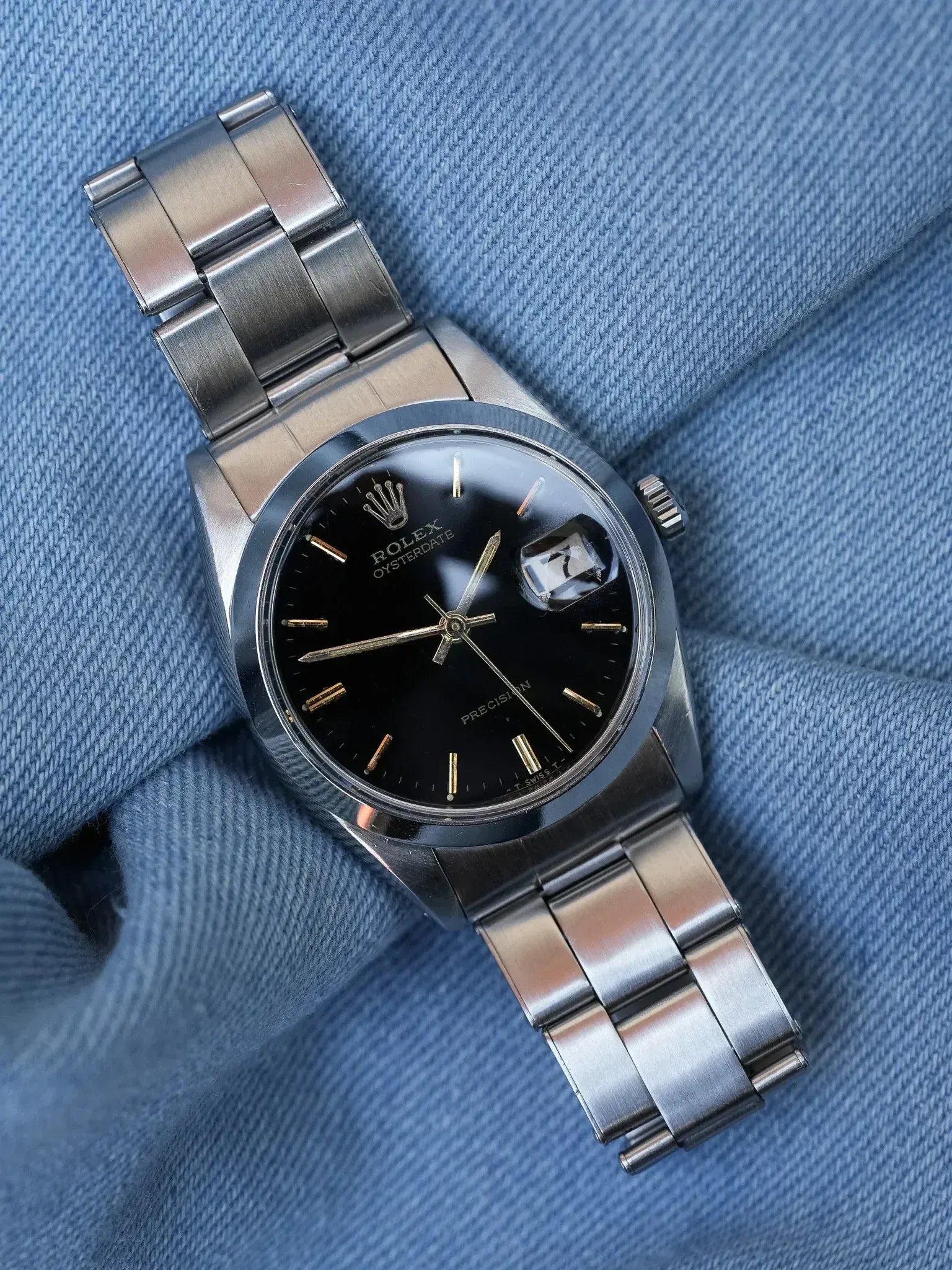 Rolex - 6694 Oysterdate Precision Date Noir Index Or - 1954 - Atelier Victor