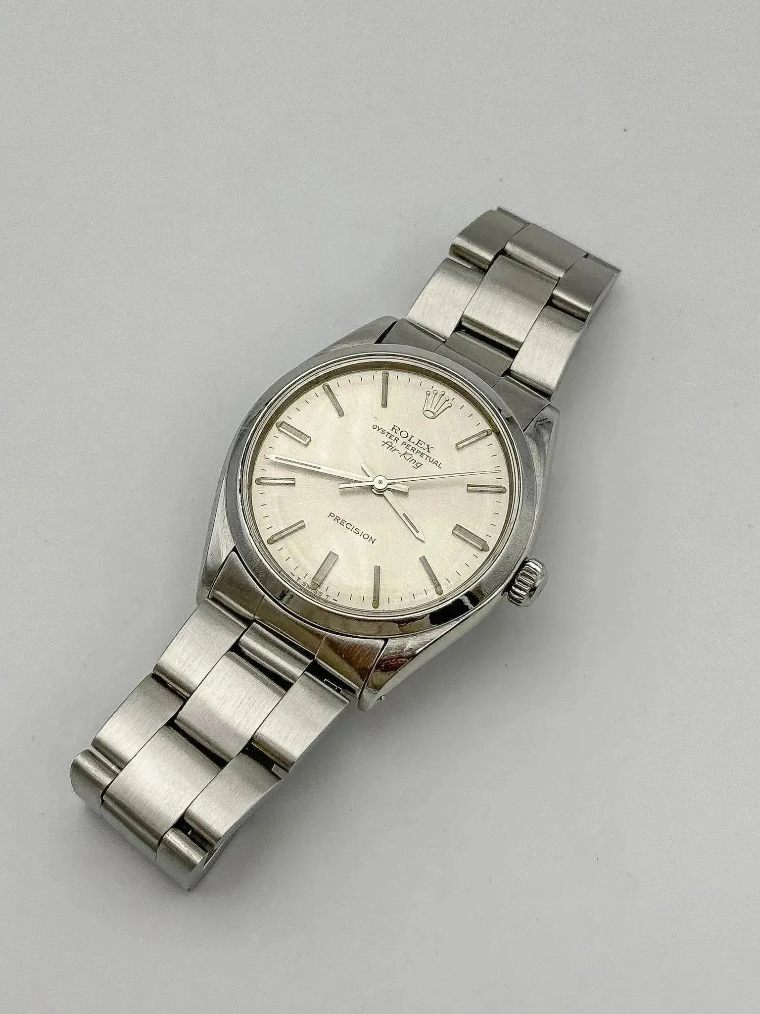 Rolex - Air King Oyster Perpetual 5500 Champagne patiné - 1978 - Atelier Victor Paris - Vintage Watch Shop Dubai