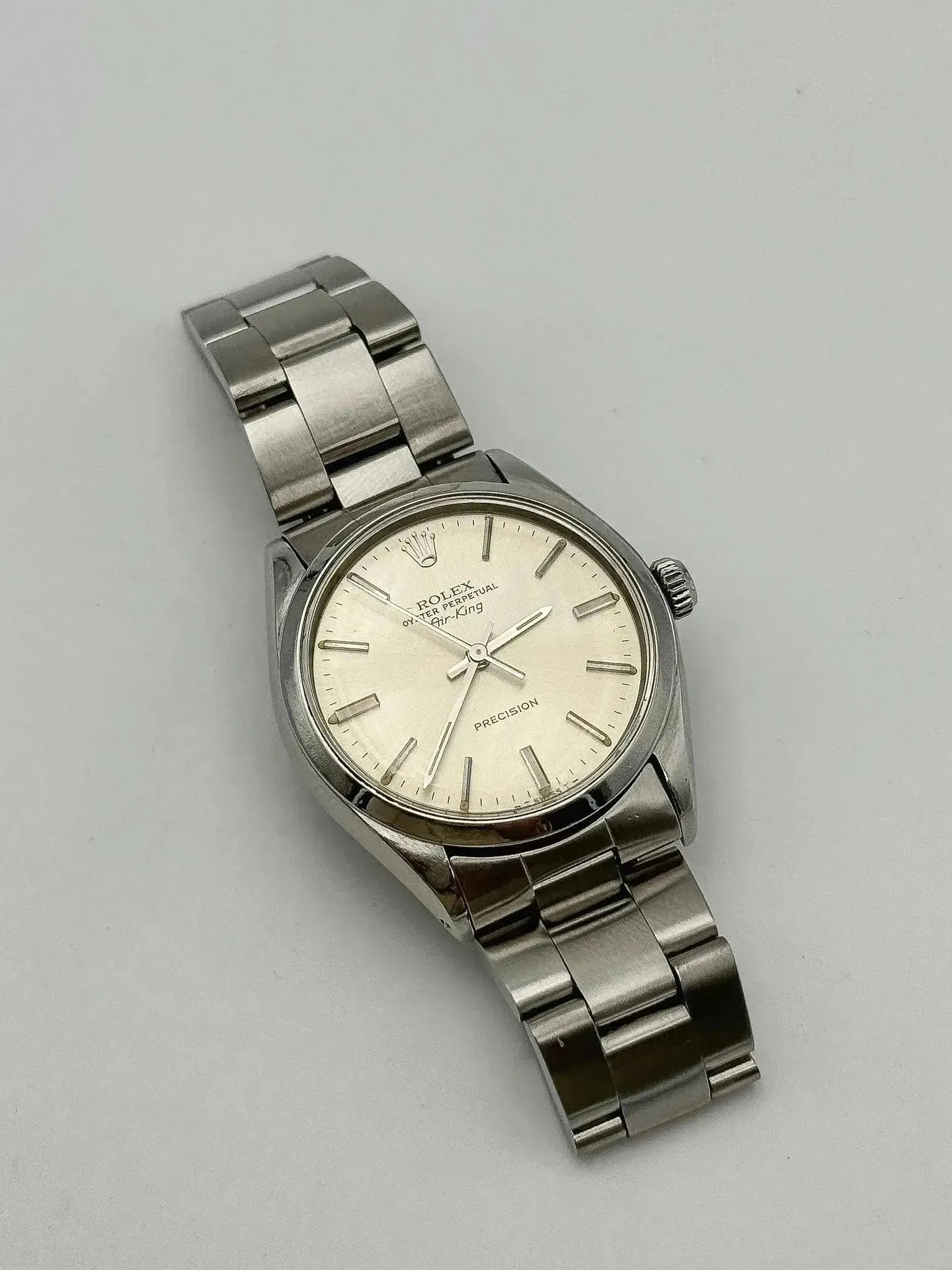 Rolex - Air King Oyster Perpetual 5500 Champagne patiné - 1978 - Atelier Victor Paris - Vintage Watch Shop Dubai
