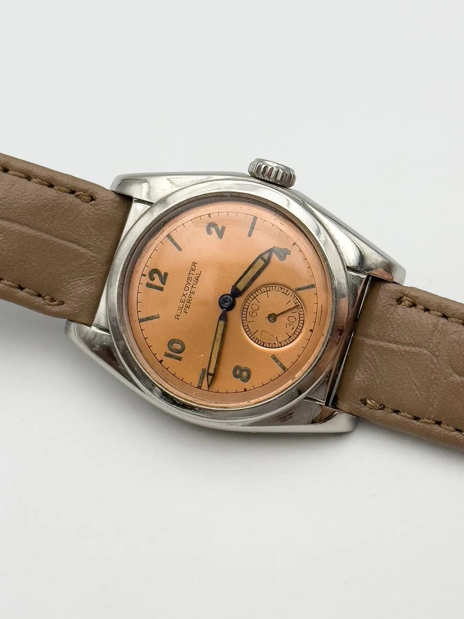 Rolex - Bubble Back 6050 Rare Salmon - 1950 - Atelier Victor - Vintage  Shop