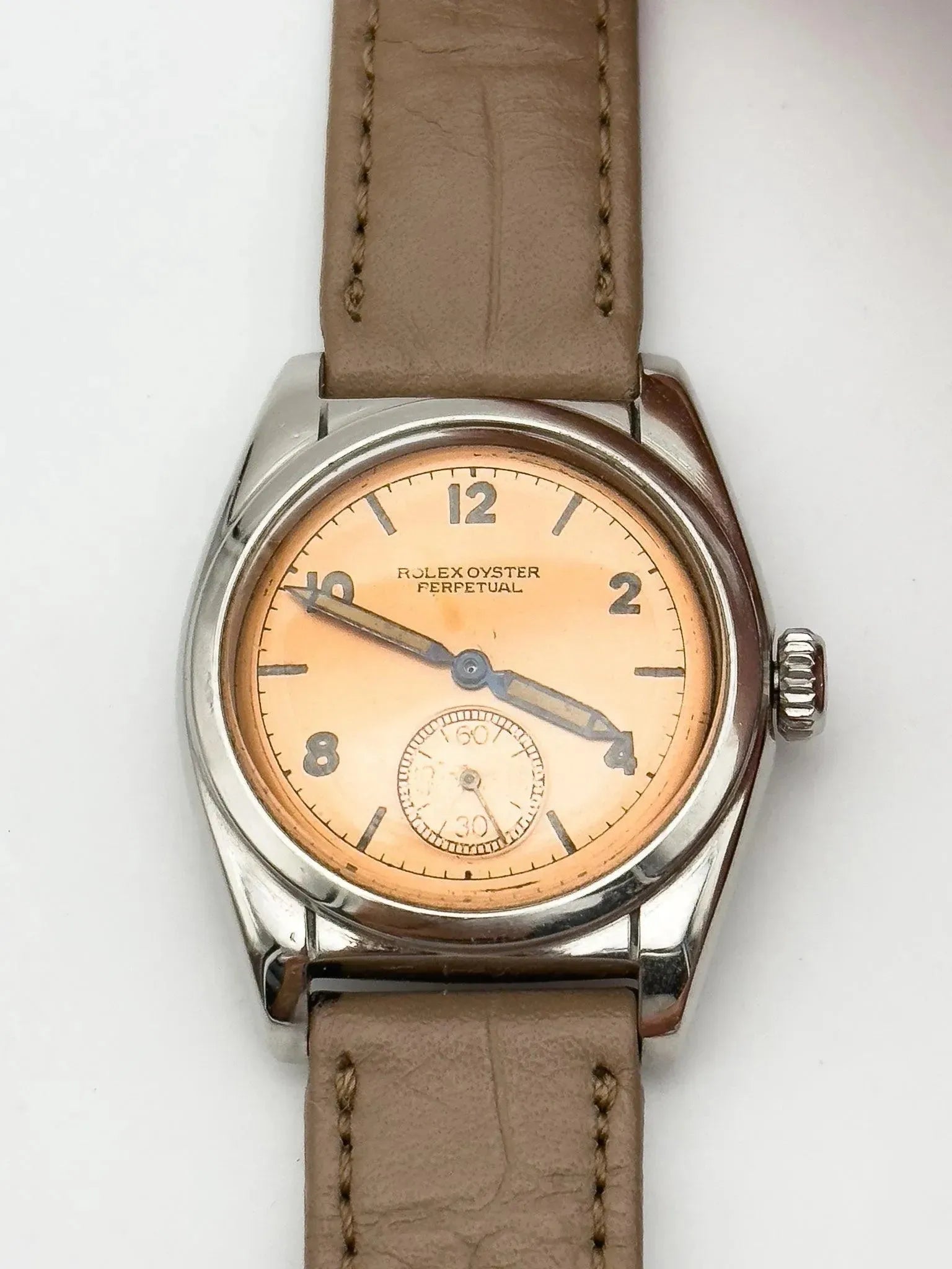 Rolex - Bubble Back 6050 Rare Salmon - 1950 - Atelier Victor - Vintage  Shop