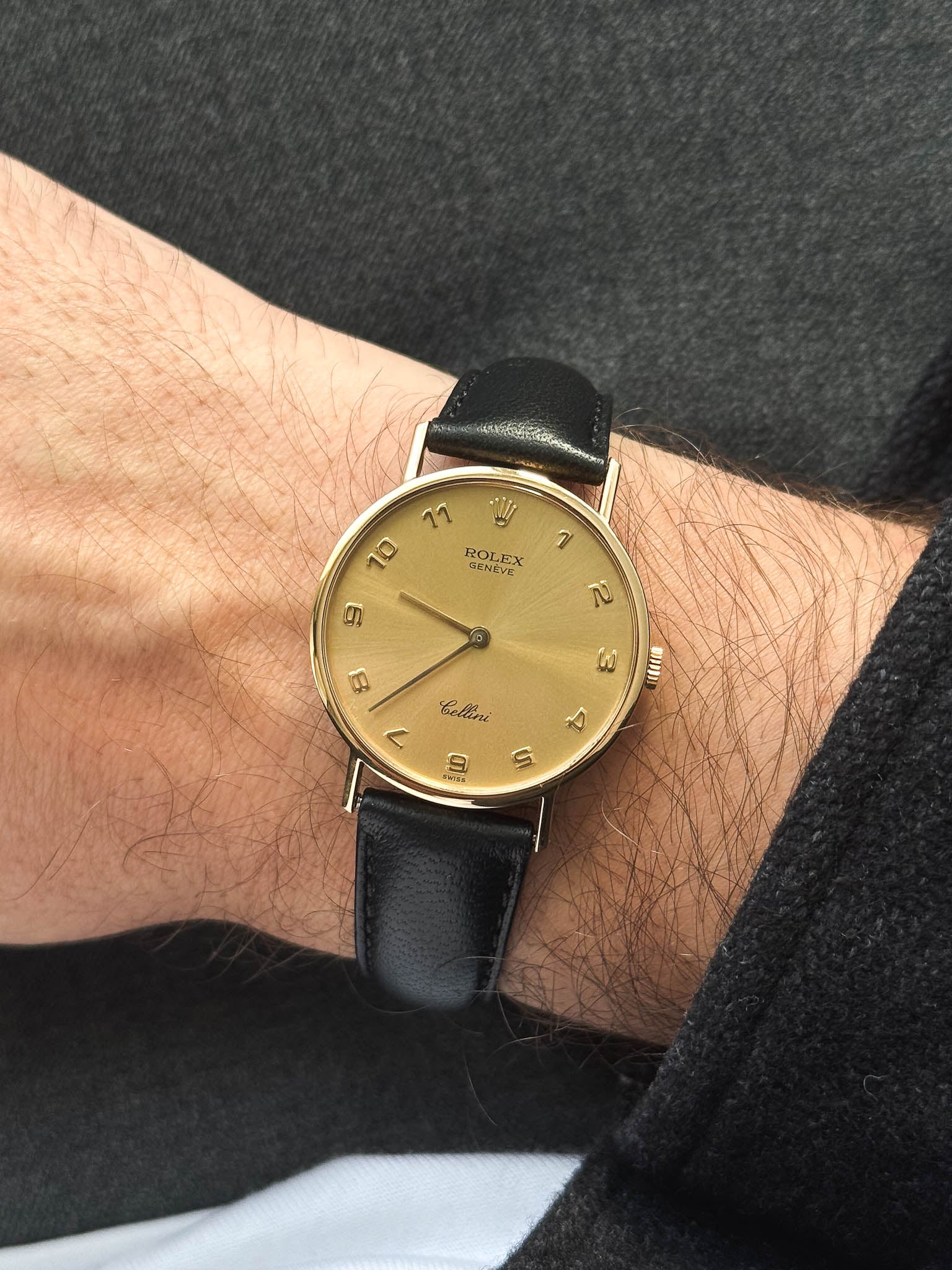 Rolex - Cellini 5112 or 18k Chiffres arabes - 1989 - Atelier Victor Paris - Vintage Watch Shop Dubai