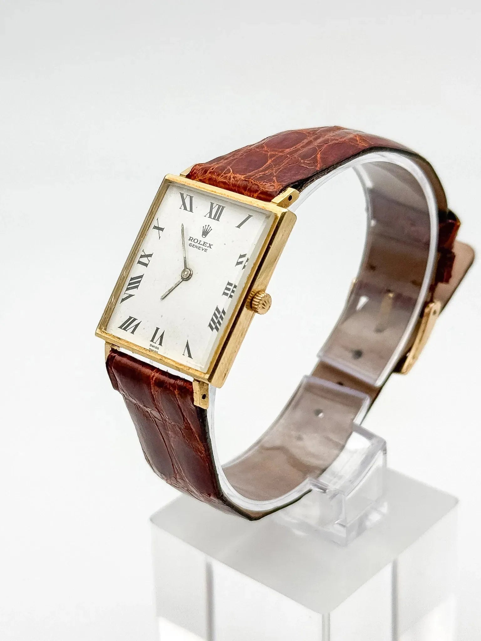 Rolex - Cellini Tank XL Or jaune 18k 3603 - 1960s - Atelier Victor Paris - Vintage Watch Shop Dubai