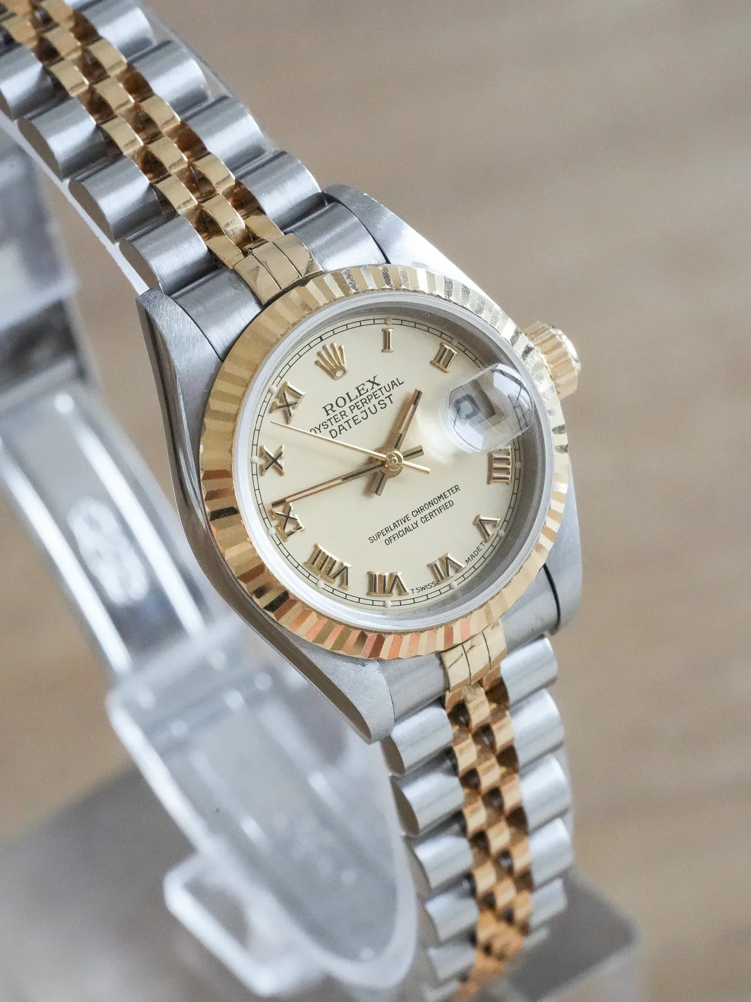 Rolex - Datejust 26 69173 Acier Or Jubilee Romain Champagne - 1997 - Atelier Victor - Vintage  Shop