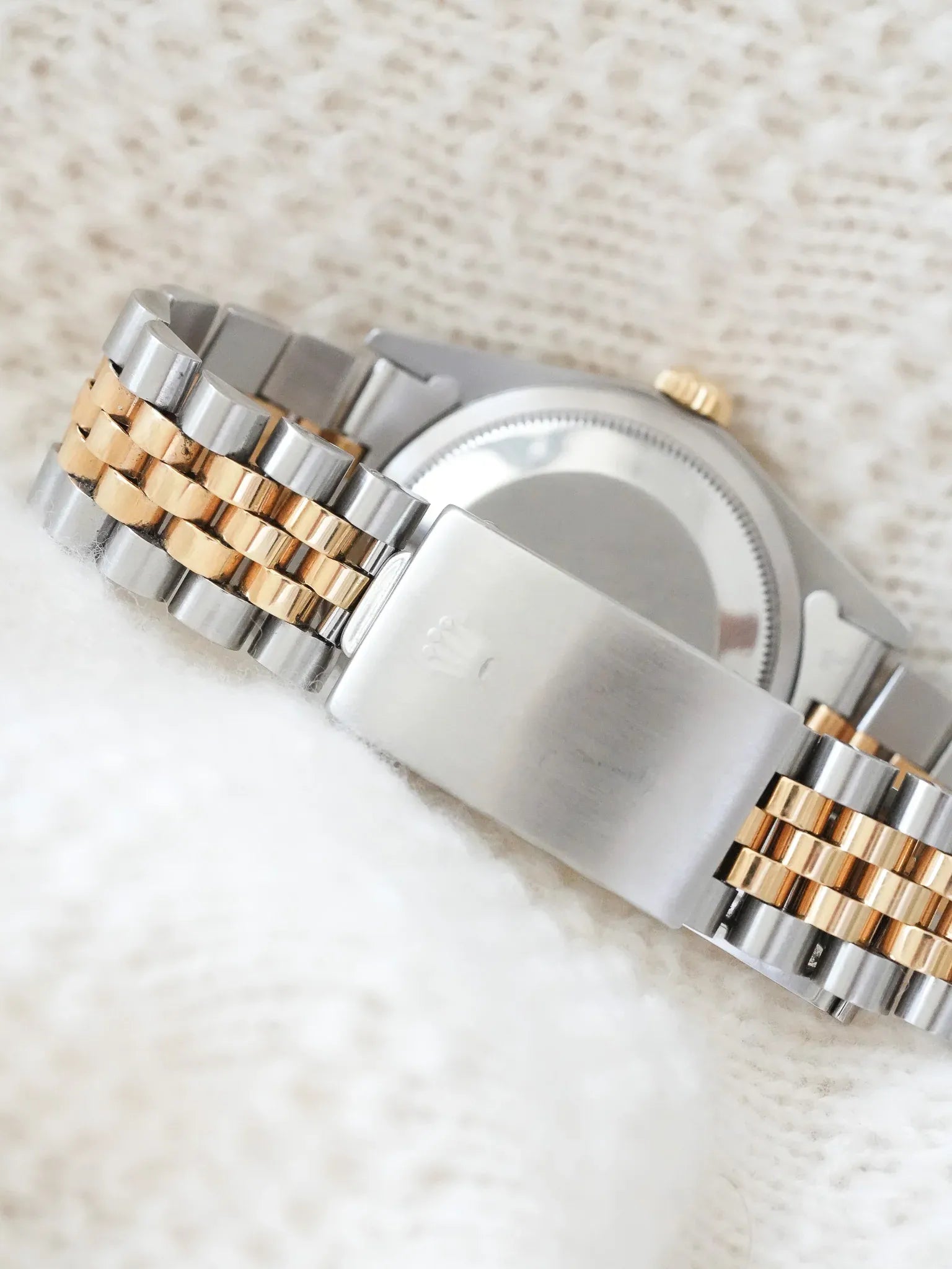 Rolex - Datejust 36mm 16233 Or Acier jubilee Cadran noir diamants - 1991 - Atelier Victor