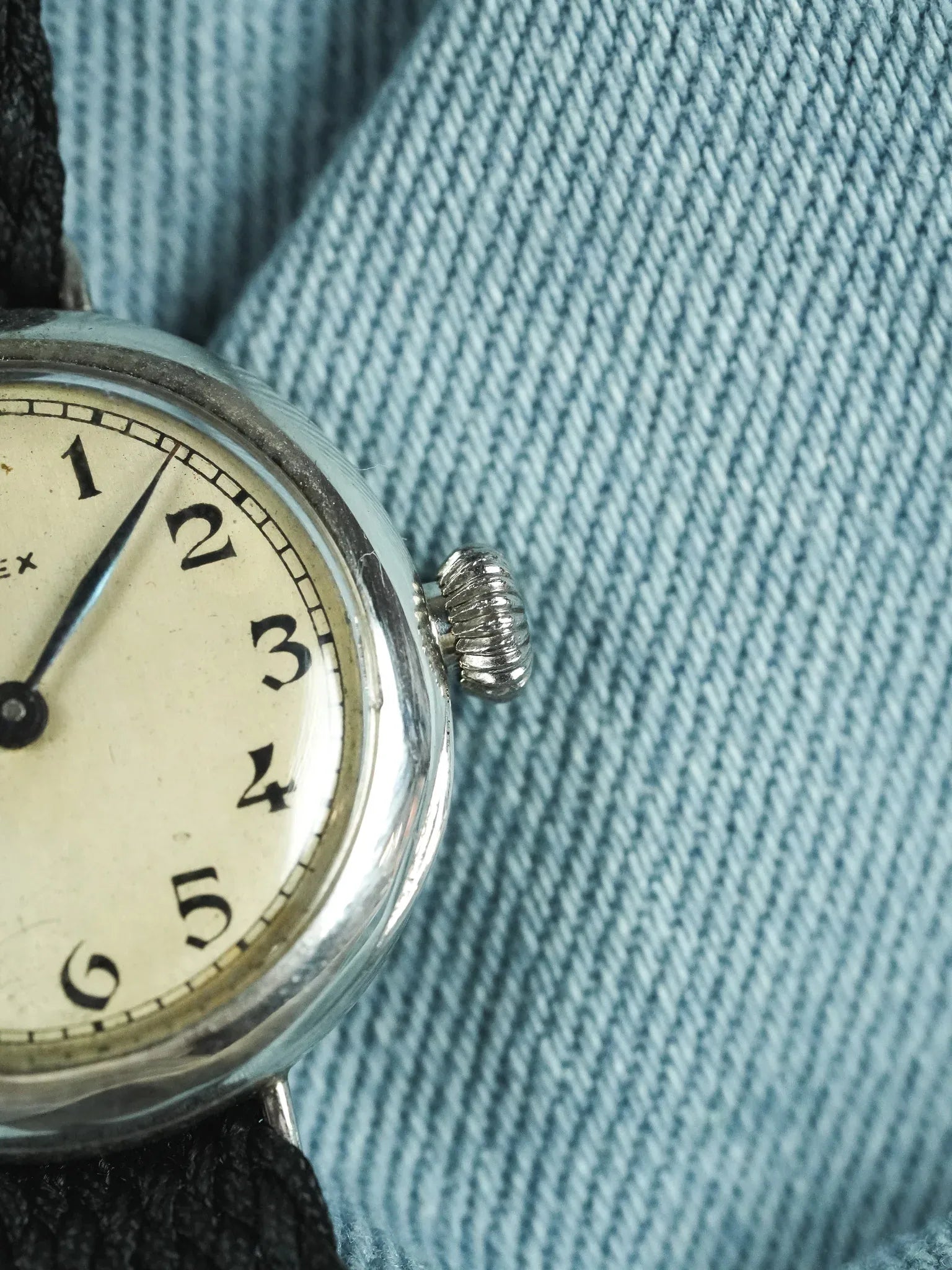 Rolex - Montre militaire En argent massif Calibre Rebberg - 1920s - Atelier Victor