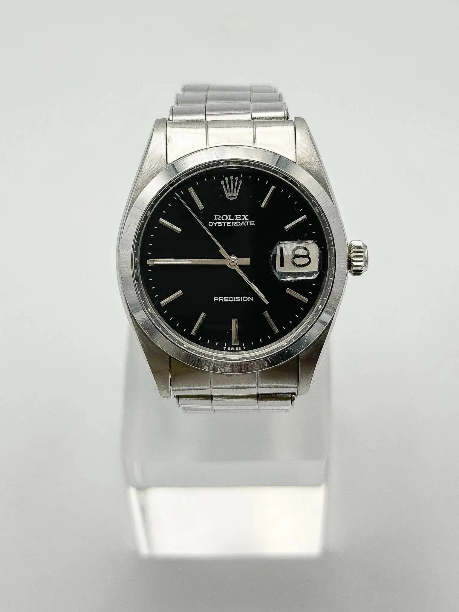Rolex - Osyterdate 6694 Precision Cadran noir - 1966 - Atelier Victor Paris - Vintage Watch Shop Dubai