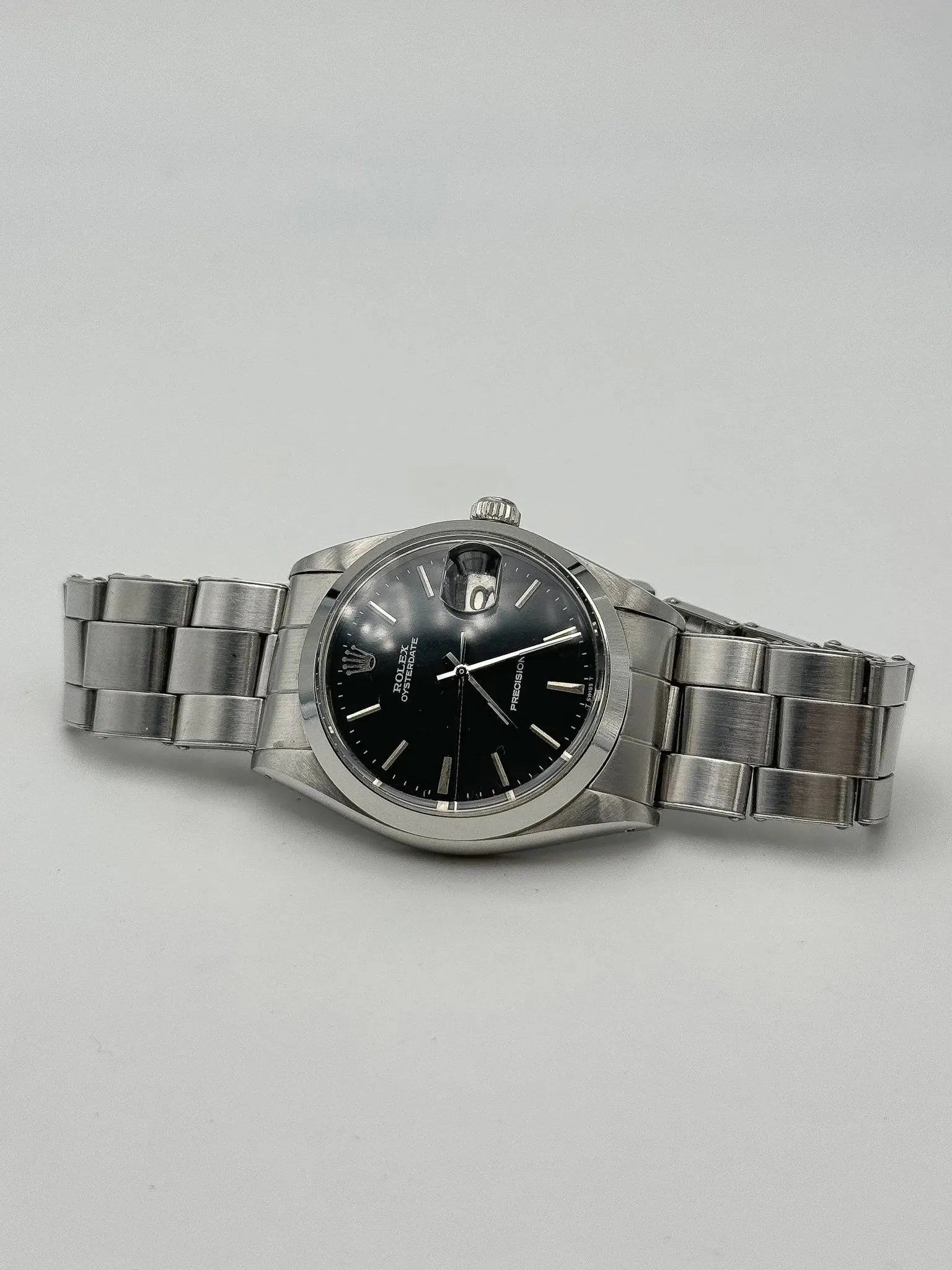 Rolex - Osyterdate 6694 Precision Cadran noir - 1966 - Atelier Victor Paris - Vintage Watch Shop Dubai