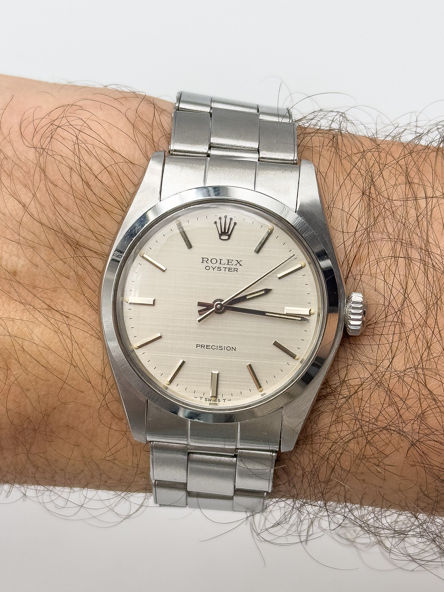 Rolex - Oyster Extra fine 6426 Cadran lin argent - 1971 - Atelier Victor Paris - Vintage Watch Shop Dubai