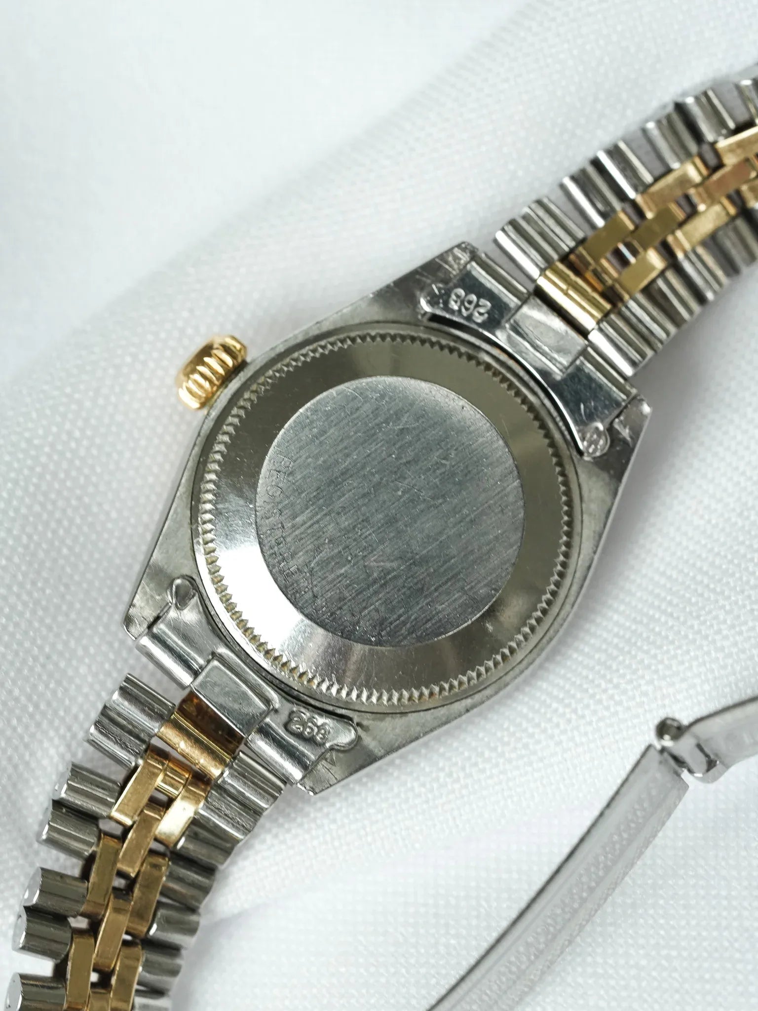 Rolex - Oyster Perpetual 26mm 6917 Or Acier jubilee Cadran or Lunette cannelée - 1973 - Atelier Victor