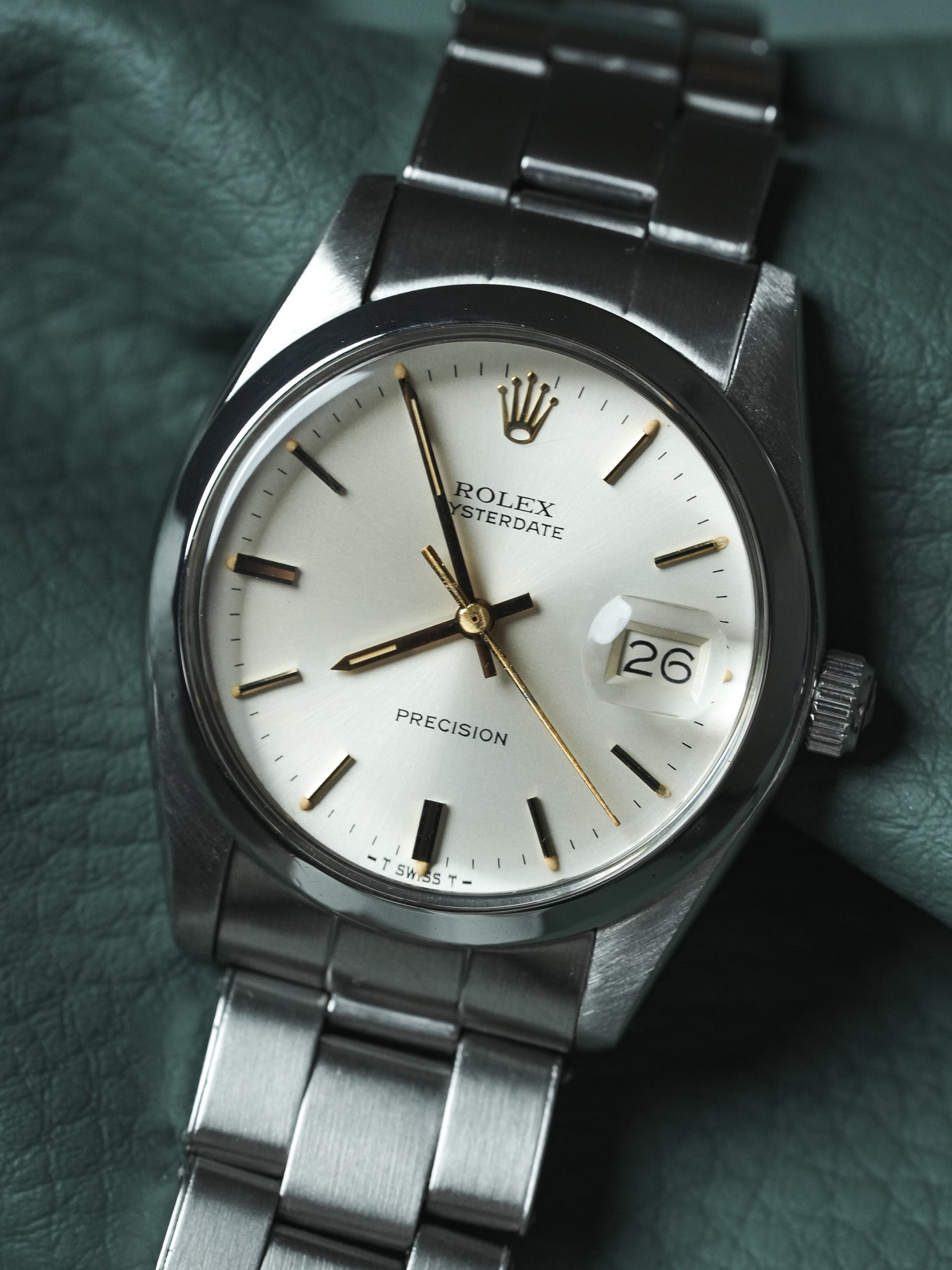 Rolex - Oysterdate 6694 Precision Циферблат Шампань Стрелки Золото - 1977 