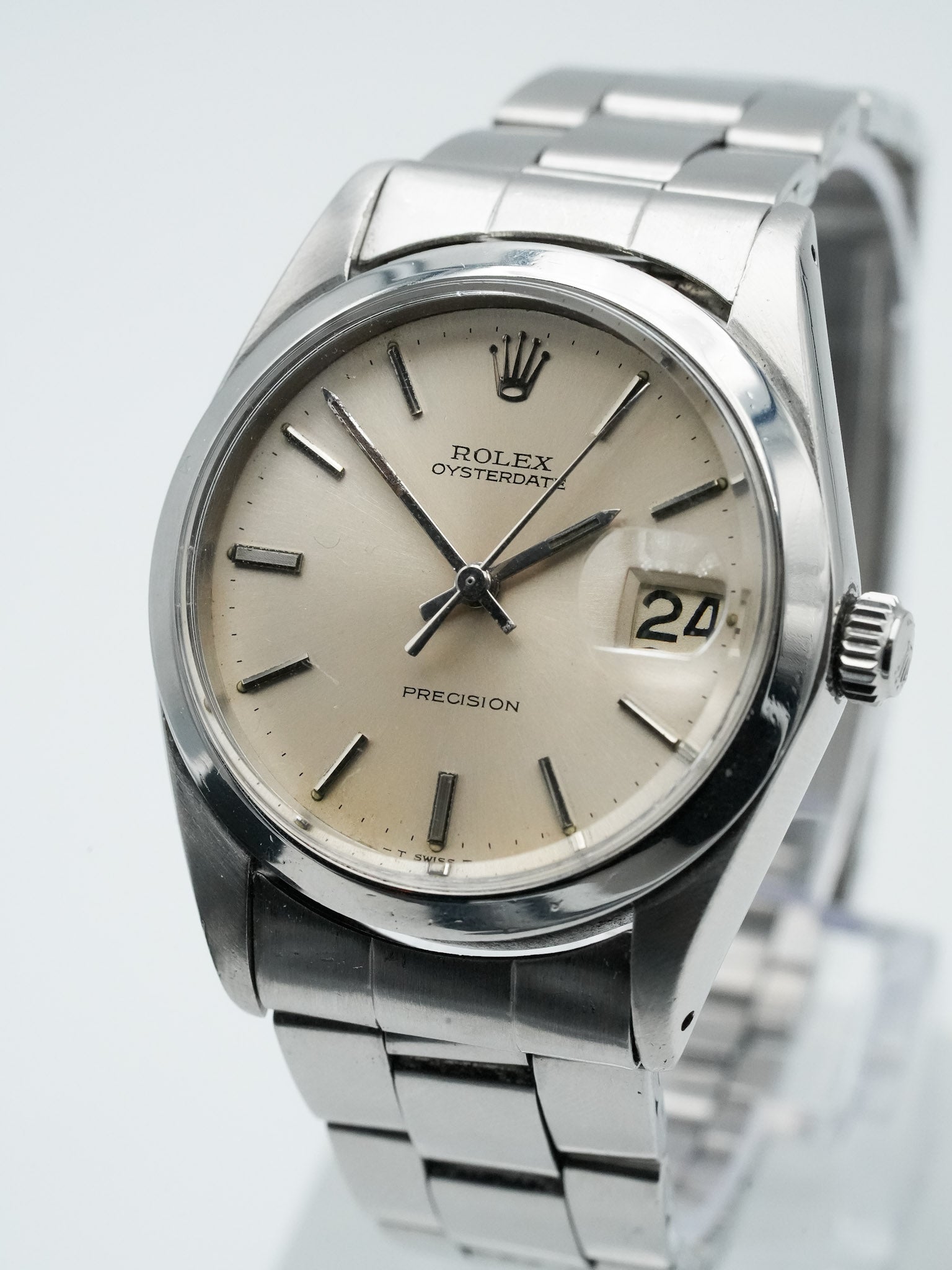 Rolex - Oysterdate Precision 6694 Cadran Ecaille - 1965 - Atelier Victor Paris - Vintage Watch Shop Dubai