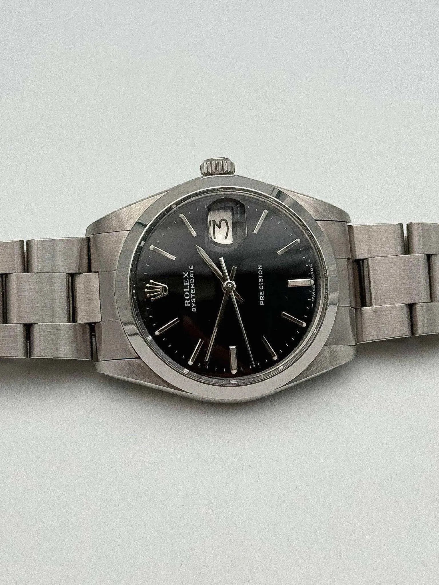 Rolex - Oysterdate Precision Cadran Noir - 1969 - Atelier Victor Paris - Vintage Watch Shop Dubai