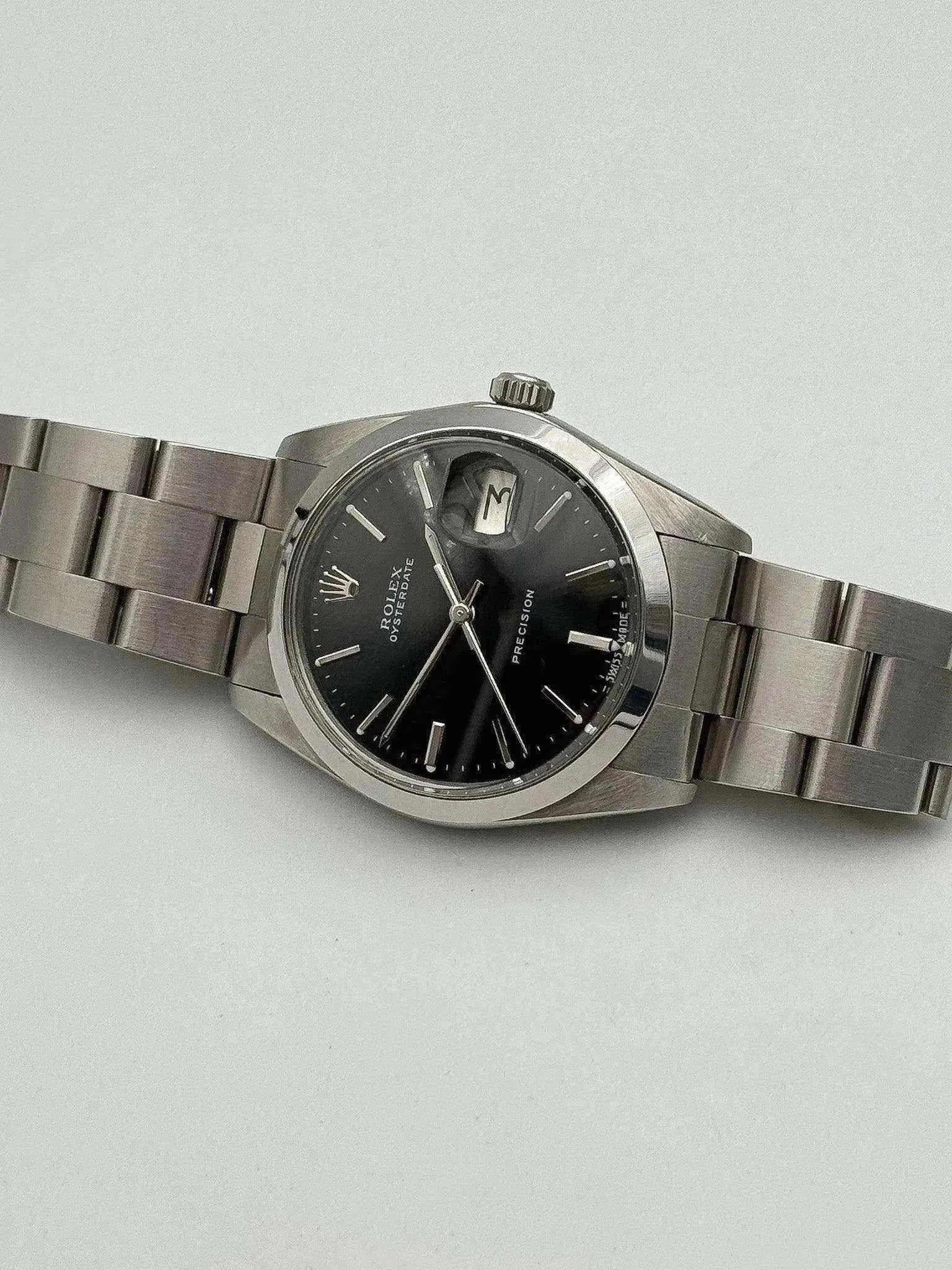 Rolex - Oysterdate Precision Cadran Noir - 1969 - Atelier Victor Paris - Vintage Watch Shop Dubai
