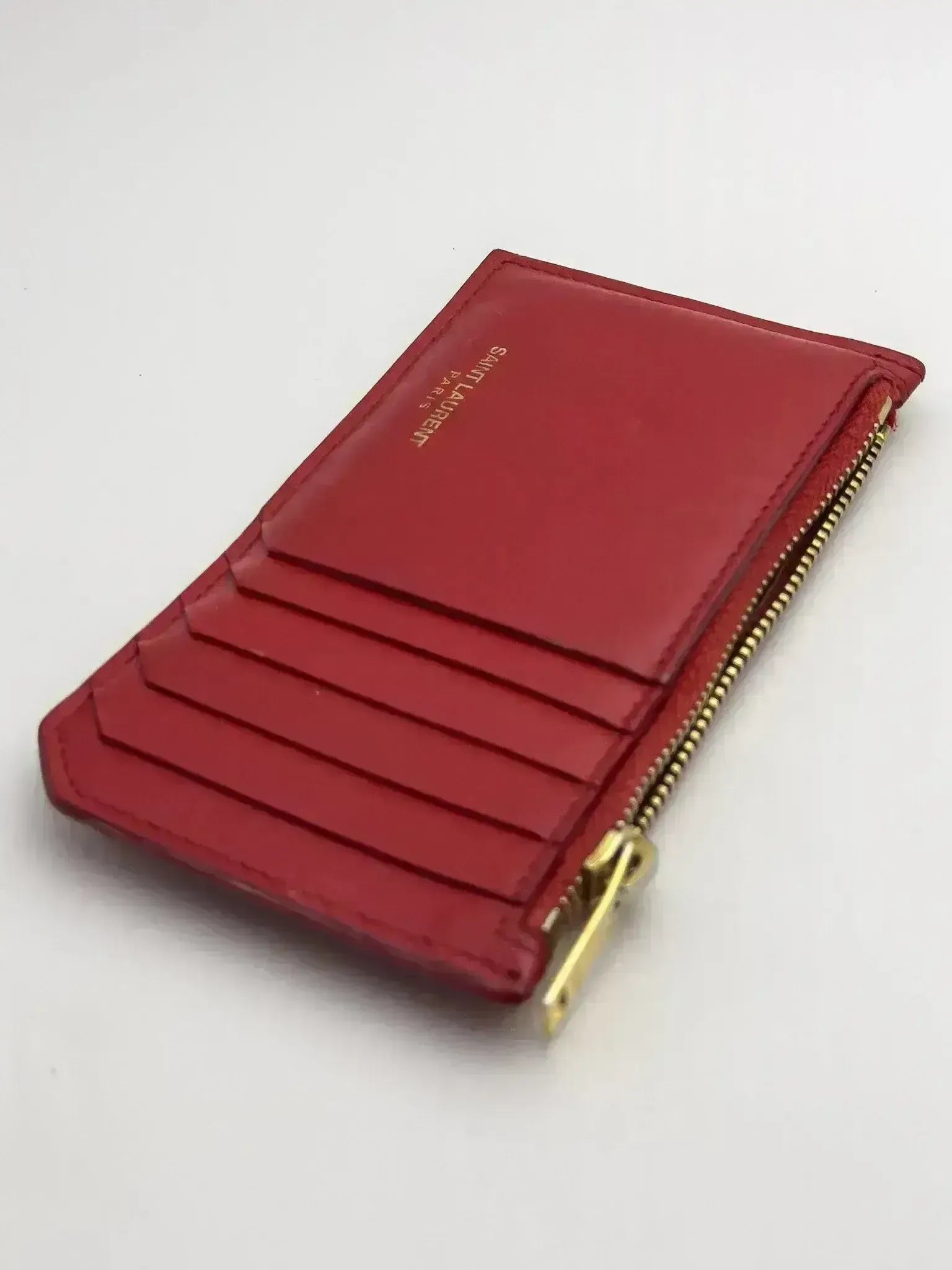 Saint Laurent - Wallet in red leather