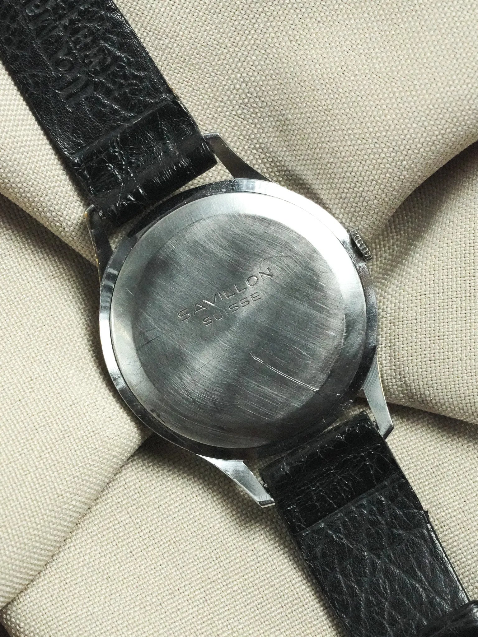 Savillon - Montre habillée acier index or rose petite seconde - 1970s - Atelier Victor