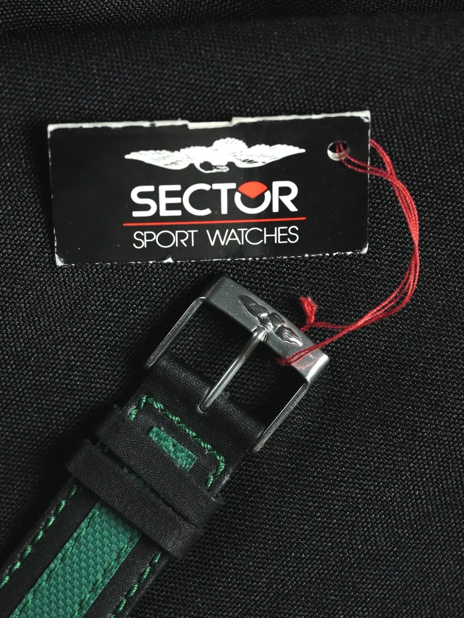 Sector - Chronographe Vert Acier Cornes Scarab - Neuve de stock - 1990s - Atelier Victor