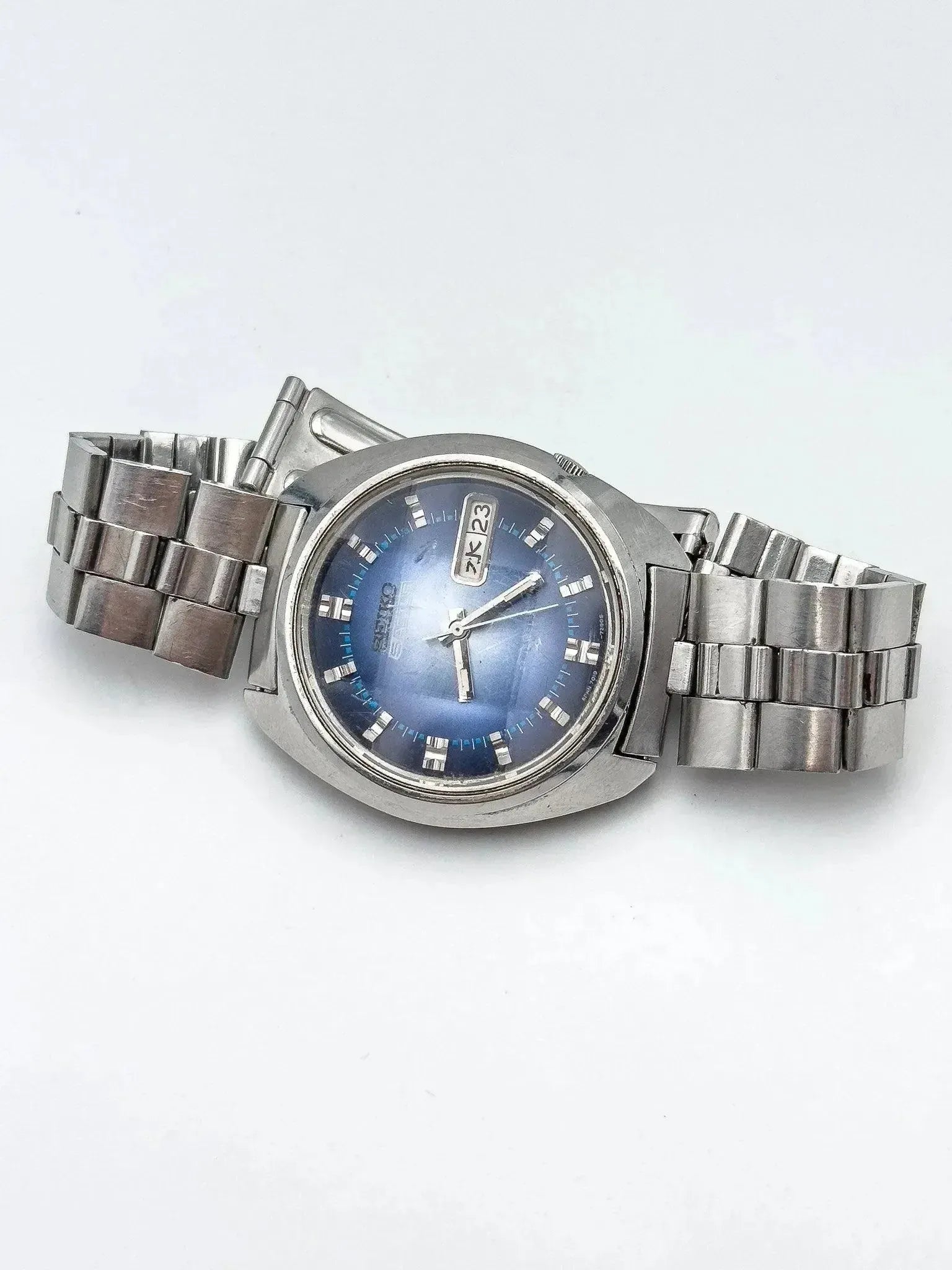 Seiko 5 Actus - Blue Facette Kanji - 1972 - Atelier Victor - Vintage  Shop