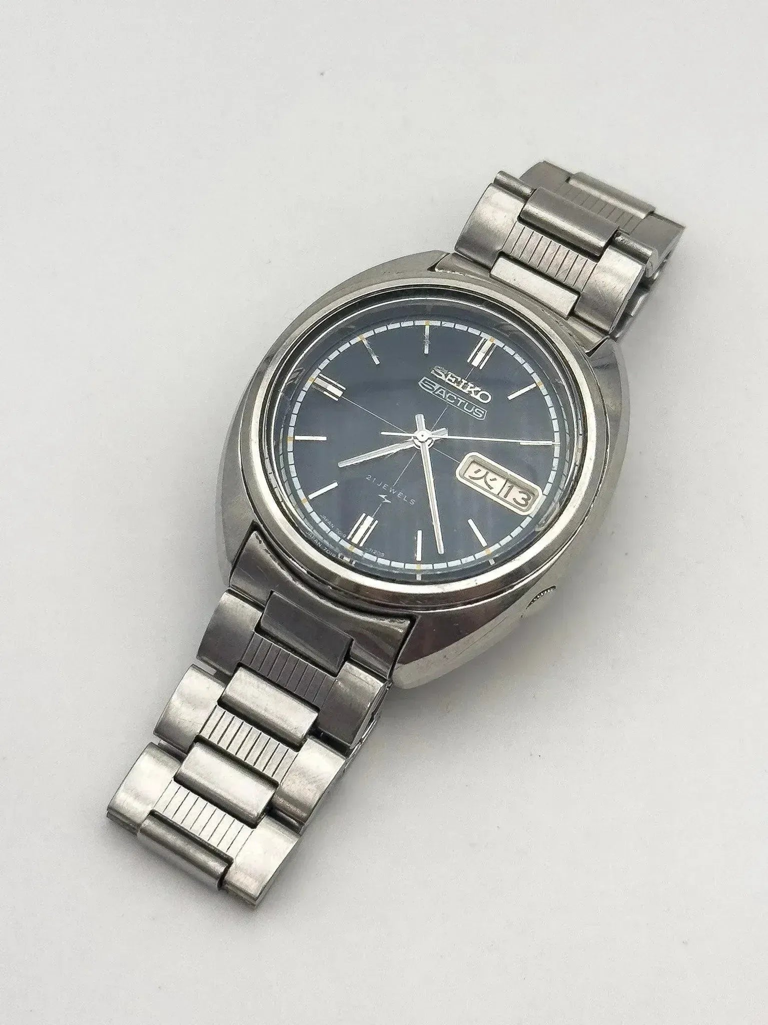 Seiko 5 - Actus Cadran Bleu bracelet Seiko - 1972 - Atelier Victor