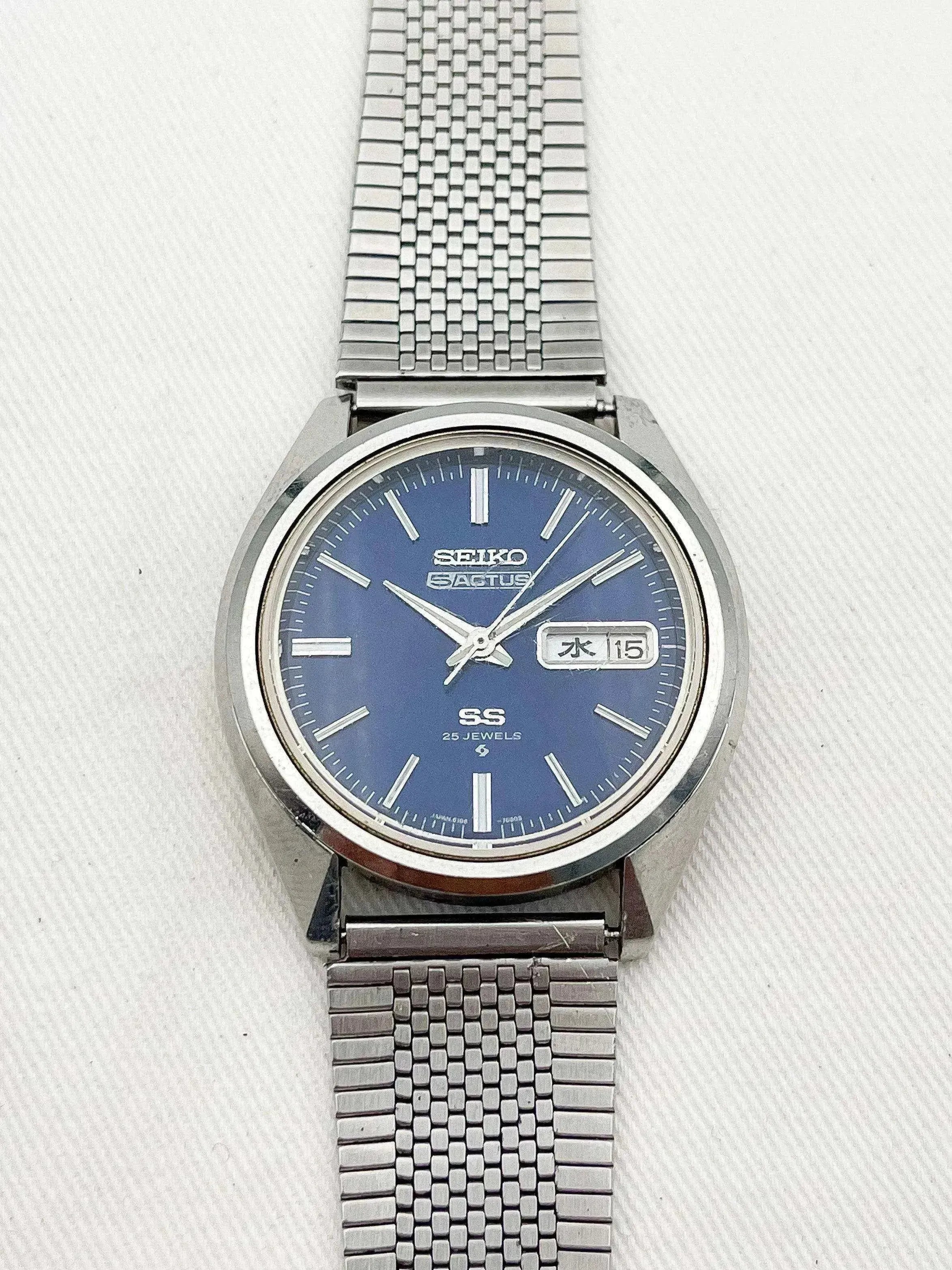 Seiko - 5 Actus Daydate Bleu Kanji - 1971 - Atelier Victor