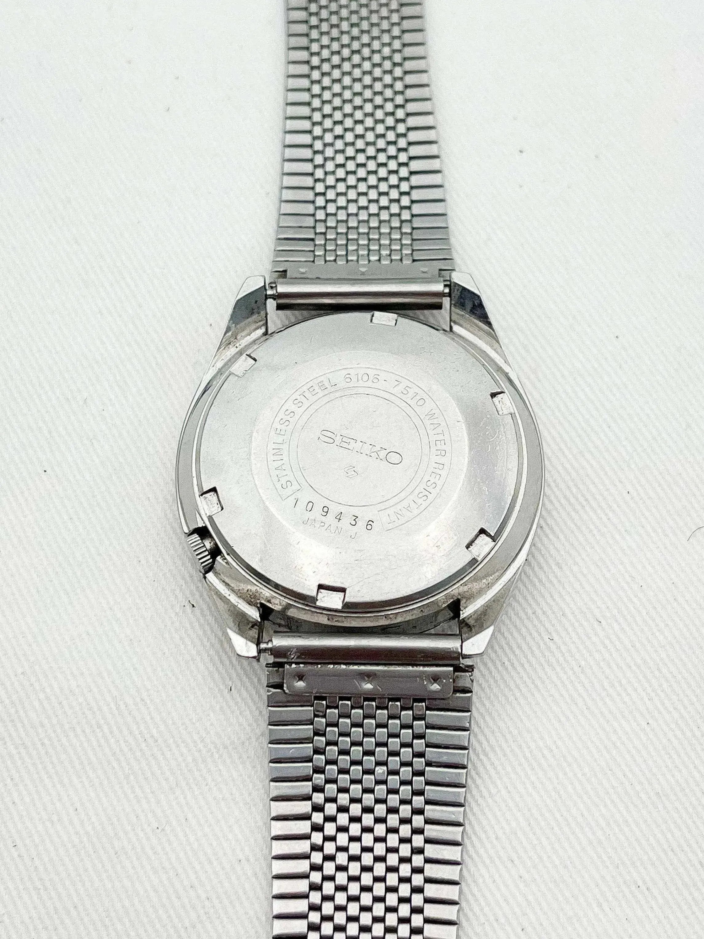 Seiko - 5 Actus Daydate Bleu Kanji - 1971 - Atelier Victor - Vintage  Shop