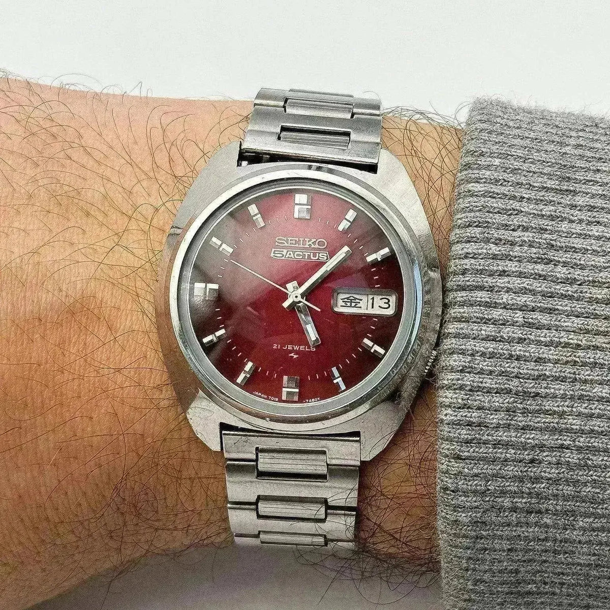 Seiko - 5 Actus Red Kanji - 1974 - Atelier Victor