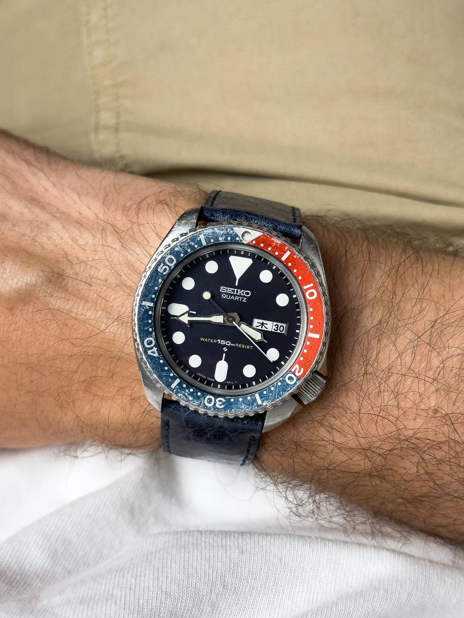 Seiko - 7548-700B Pepsi Kanji Diver - 1980