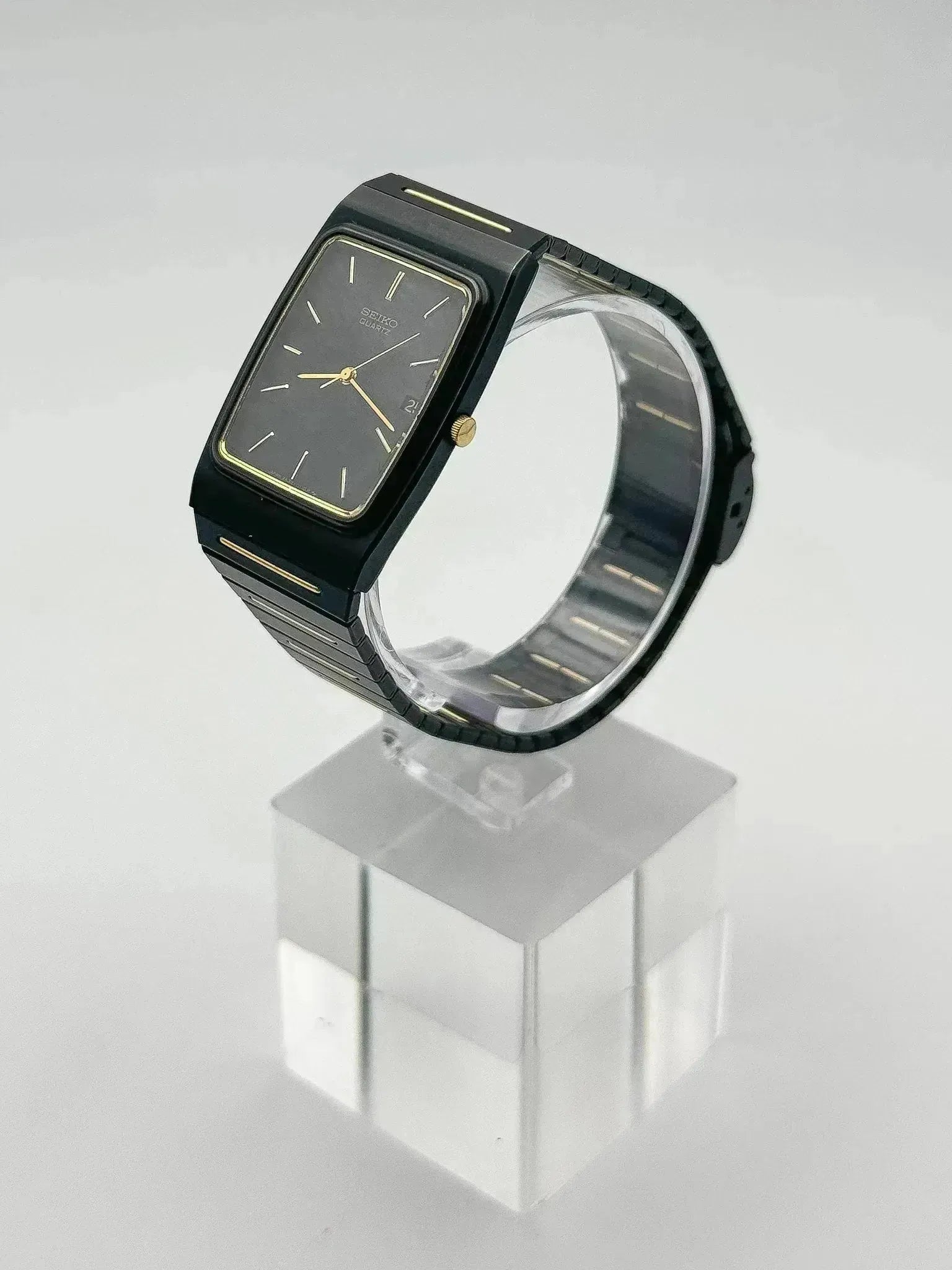 Seiko - Acier PVD Noir & Or Date - 1994 - Atelier Victor