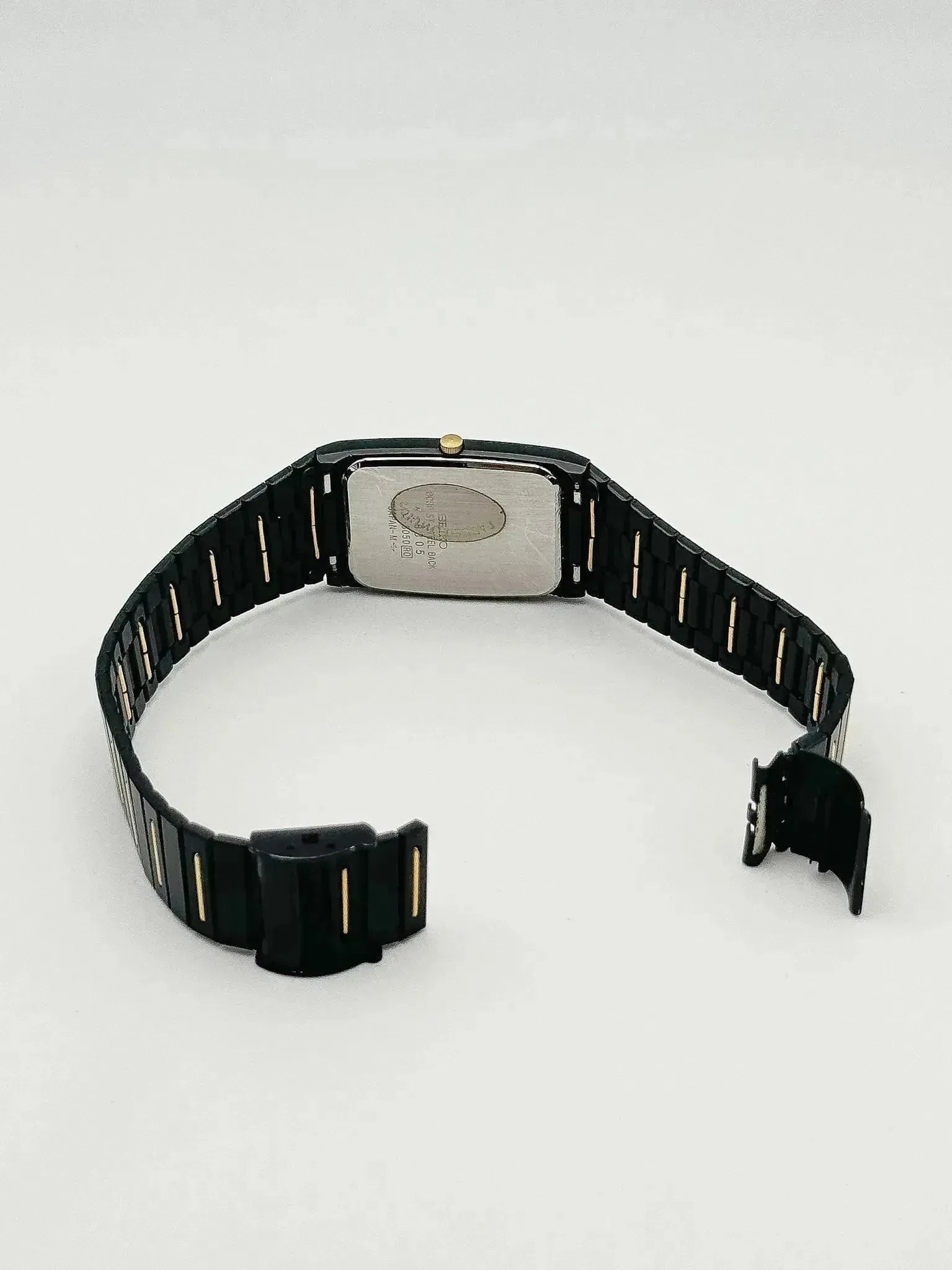 Seiko - Acier PVD Noir & Or Date - 1994 - Atelier Victor - Vintage  Shop